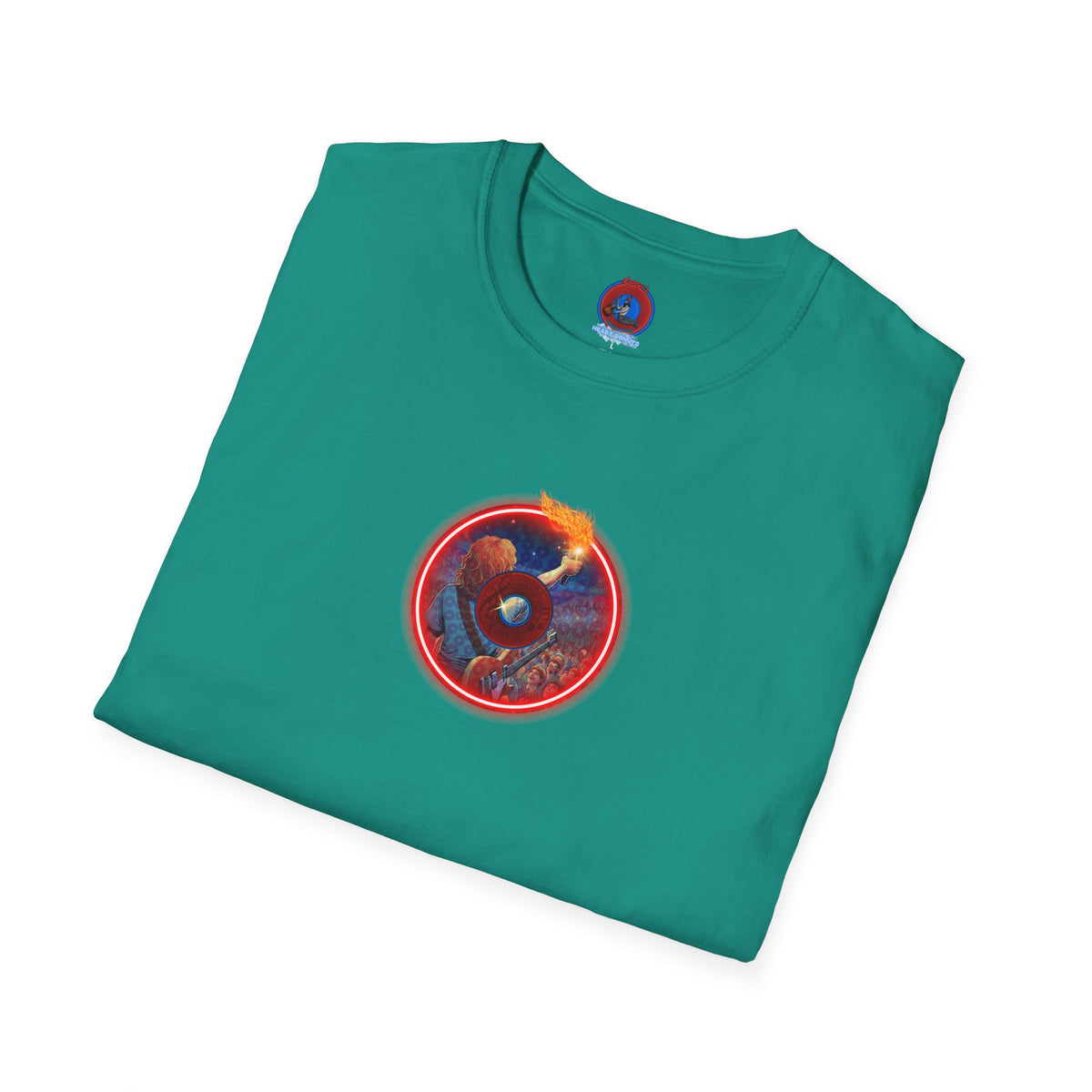 Classic Donut Tee - Unisex Soft-Style - "Torchbearer's Donut " - red donut