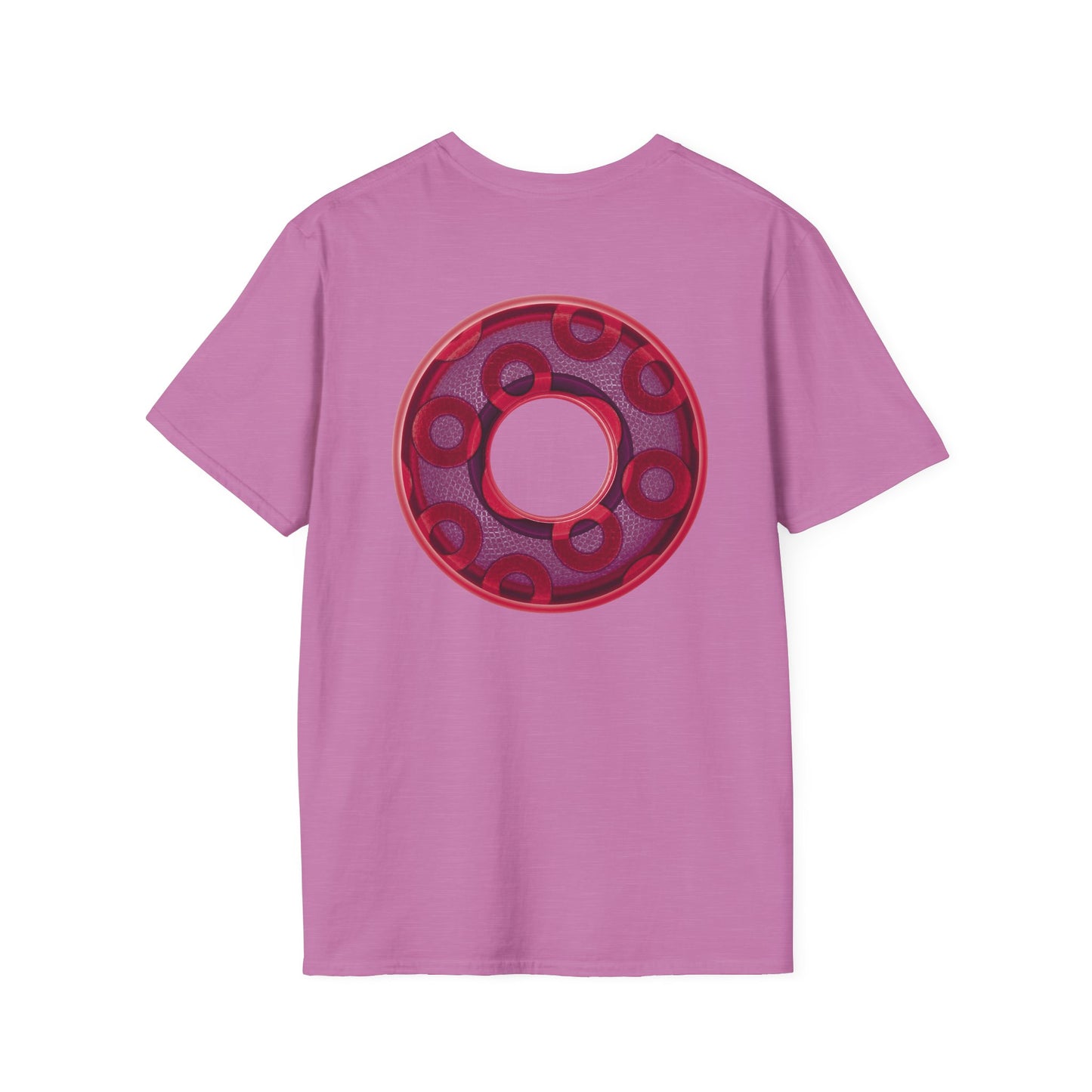 Plain Donuts/Unisex Soft-Style - "Plain Rustic Paradoxical Donuts" - mauve/purple donuts