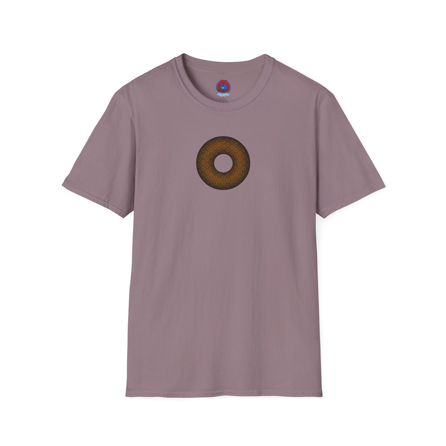 Plain Donuts/Unisex Soft-Style - "Plain Paradoxical Grided Donuts" - brown/dark brown donuts