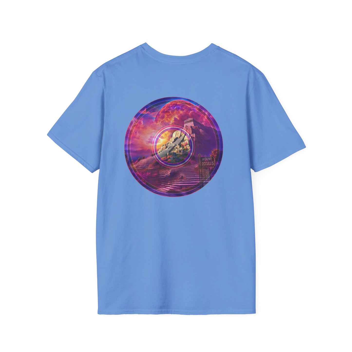 Classic Donut Tee - Unisex Soft-Style - "Icculus's Mountain Donuts " - series 1.0  - purple-ish donut