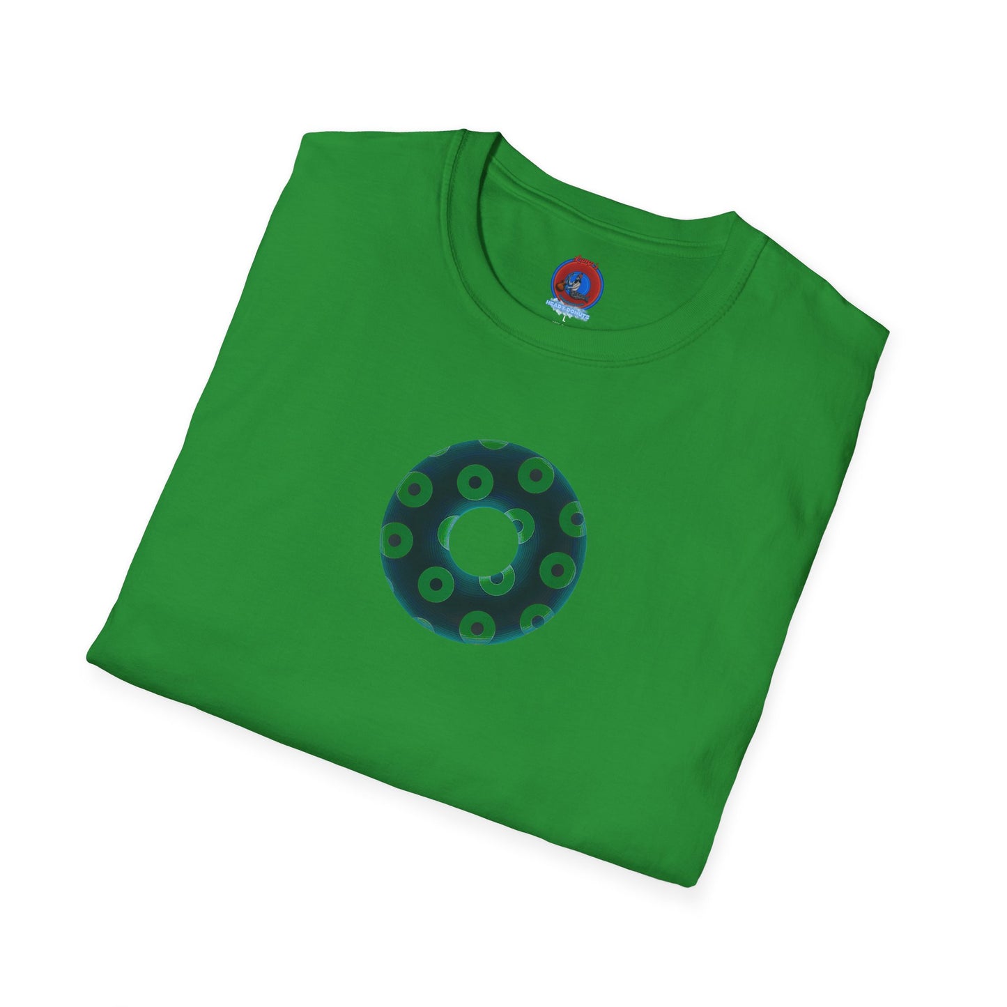 Plain Donuts/Unisex Soft-Style - "Plain Blimpy Paradoxical Donuts" - dark green/light green donuts