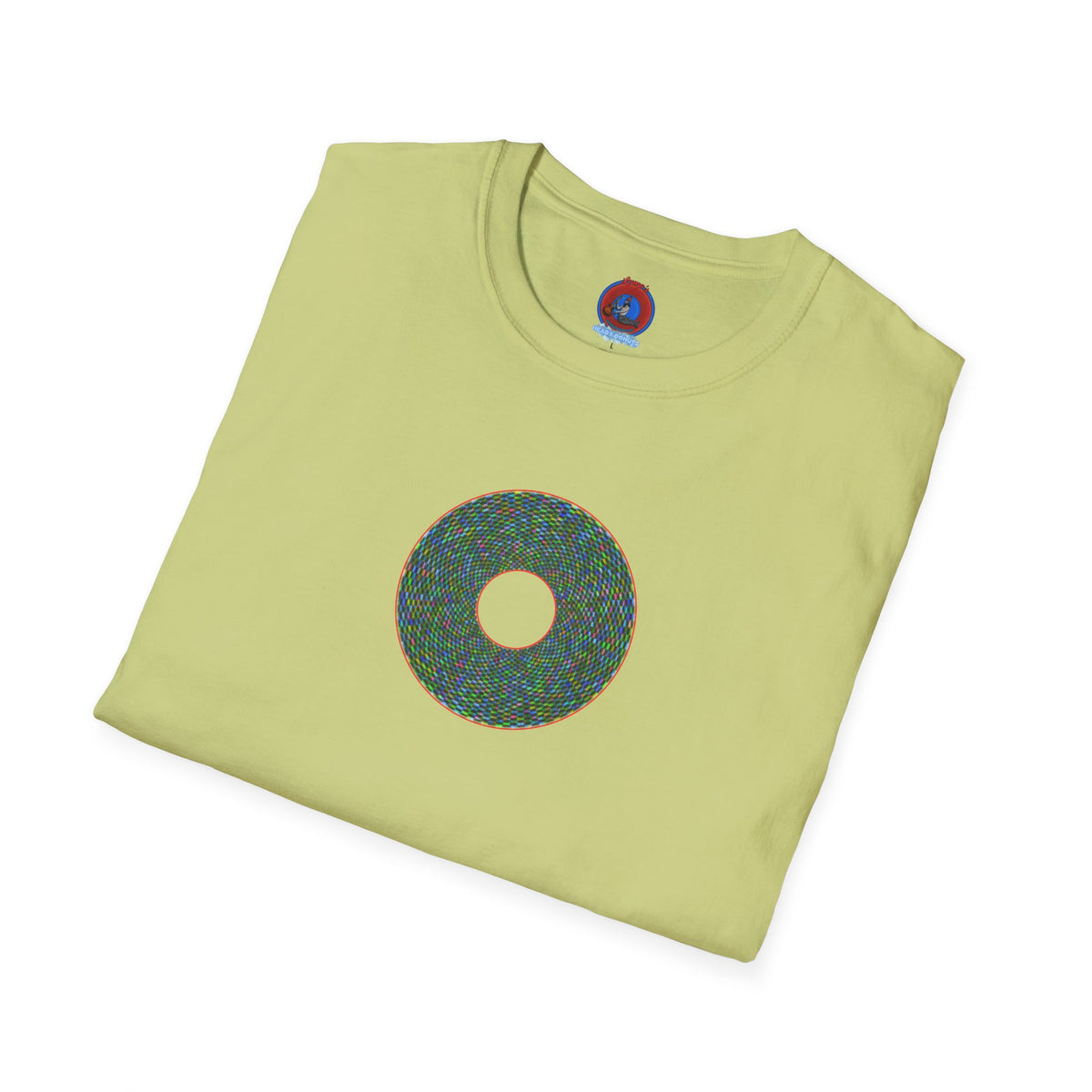 Donut Classic Donut Tee - Unisex Soft-Style - "The Pixilated Donut" - series 1.0 - multi-color donut