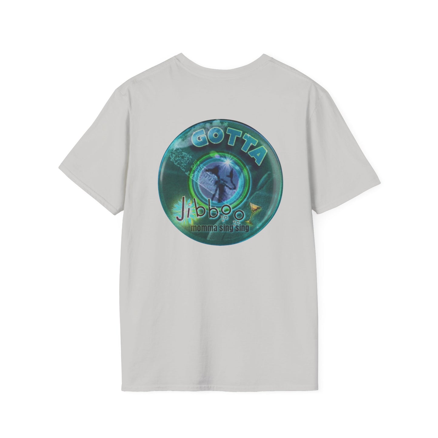 Classic Donut Tee - Unisex Soft-Style - "Momma just got out of Sing Sing" - dark teal donut