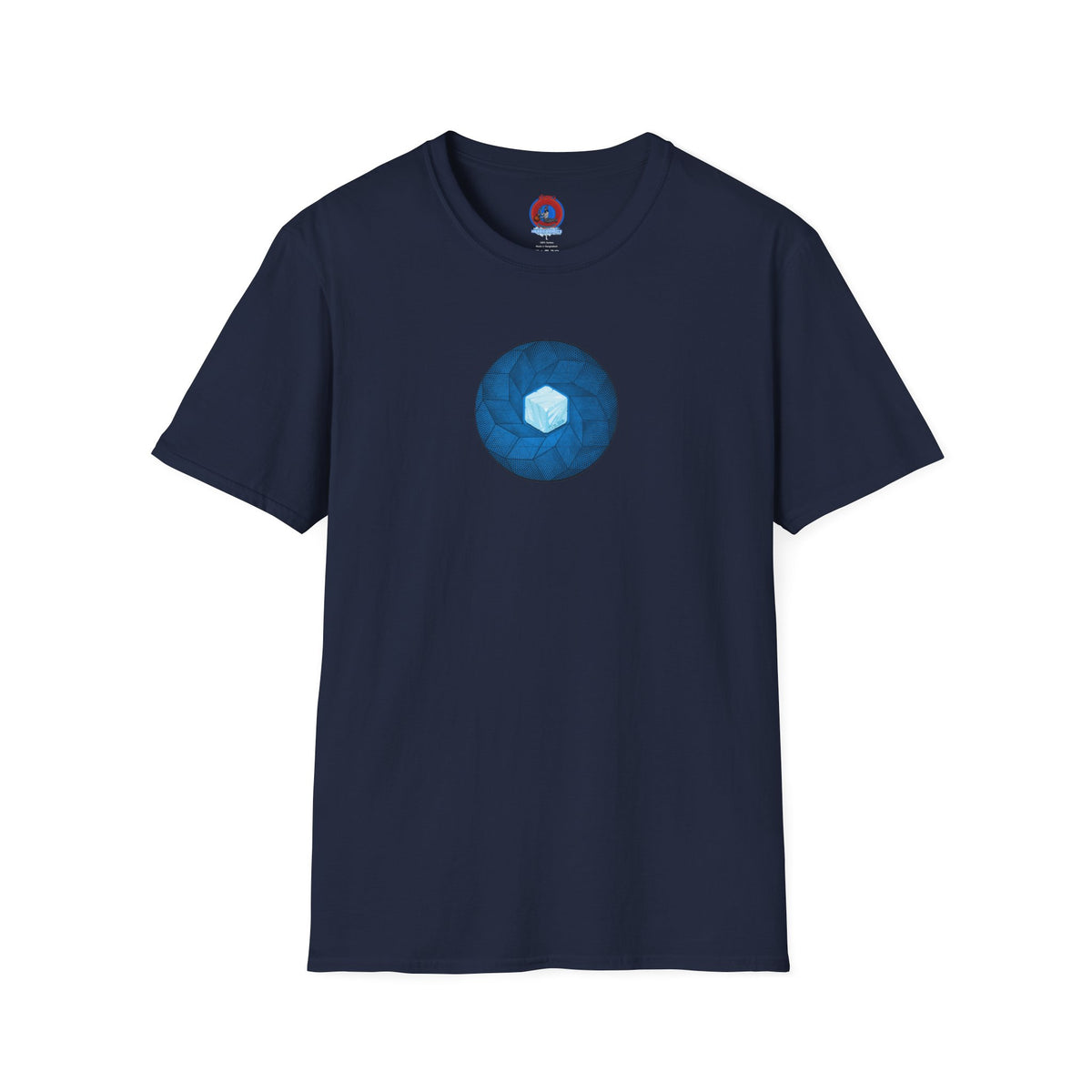 Classic Donut Tee - Unisex Soft-Style - "It's Ice... Cube's Donut" - variant 2 - blue cubed donut