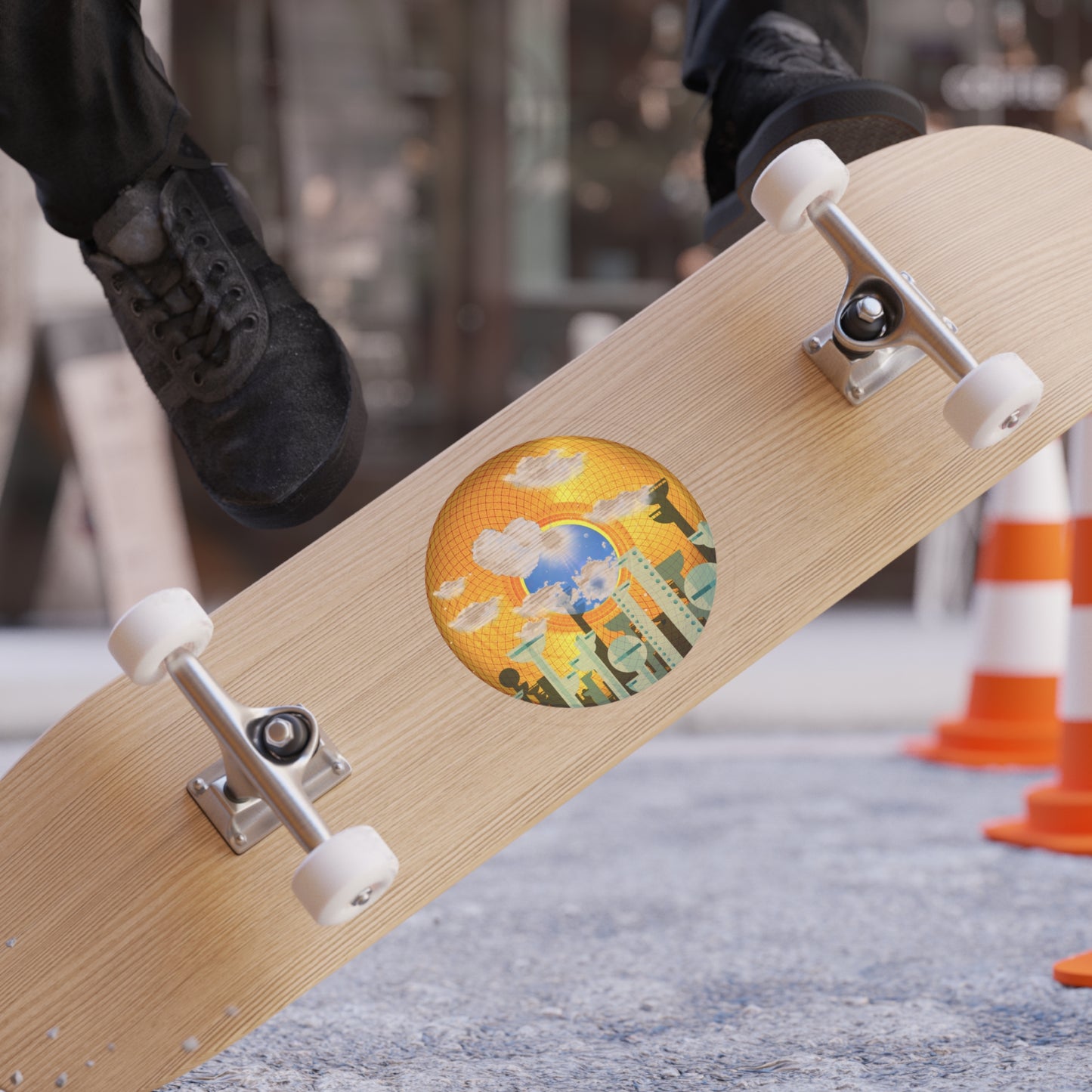 Donut Bumper/Outdoor Sticker - "The Golden Age of Donuts" - series 1.0 - gold donut - [Die-Cut] 6"x 6"