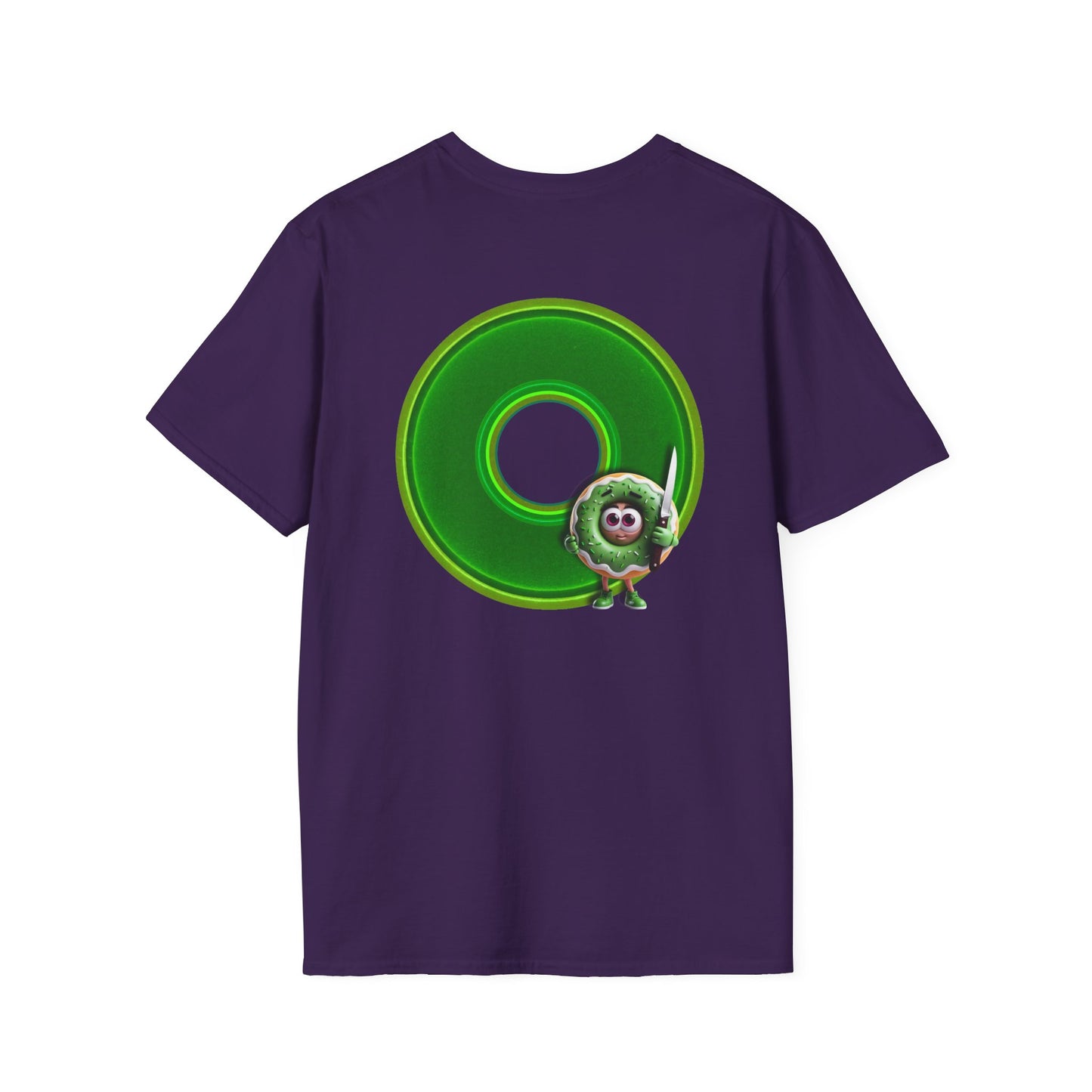Classic Donut Tee - Unisex Soft-Style - "My Friend the Donut " - series 1.0  - variant 4 - green donut