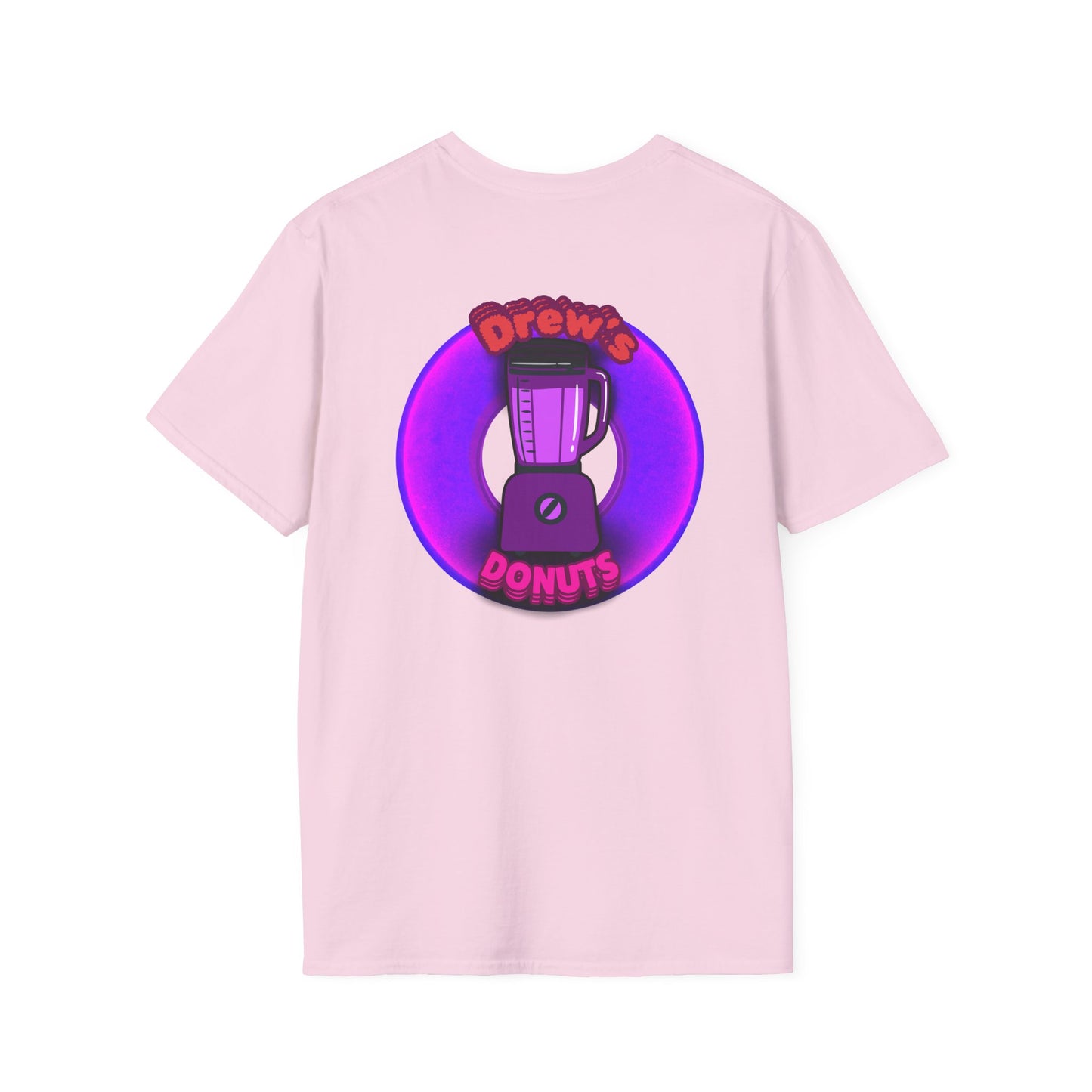 Classic Donut Tee - Unisex Soft-Style - "Drew's Donuts" - series 1.0 - purple donut