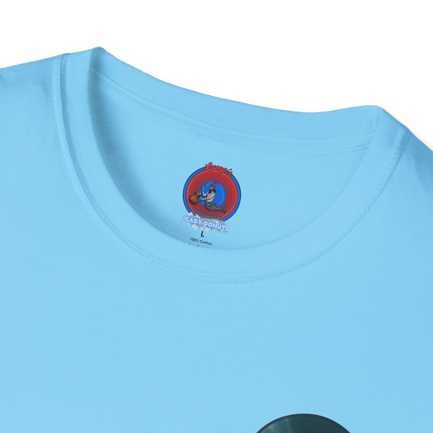 Classic Donut Tee - Unisex Soft-Style - "The Plain Record Donut" - series 1.0 - dark teal green