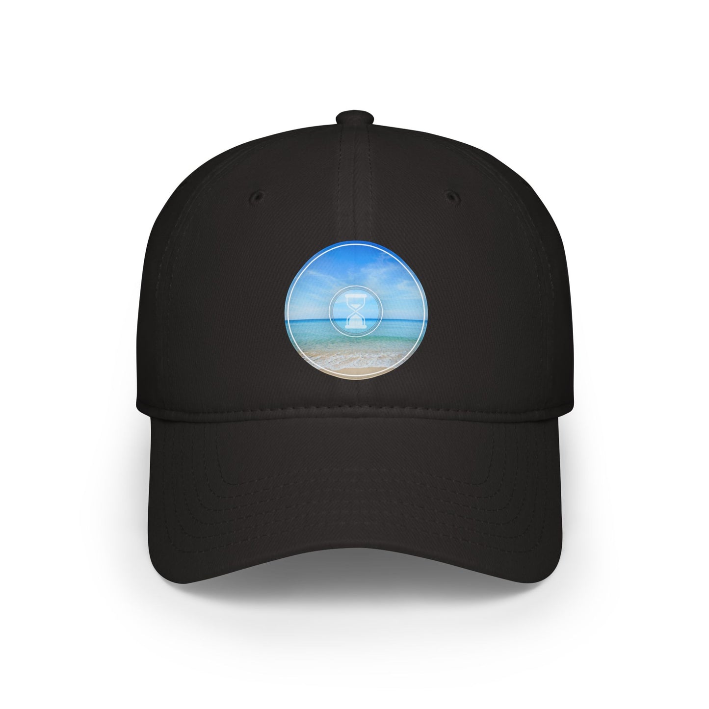 Lumpy Donut Baseball Cap - "Still Loading Sand" - vivid blue/teal pic donut w/ - variant 1