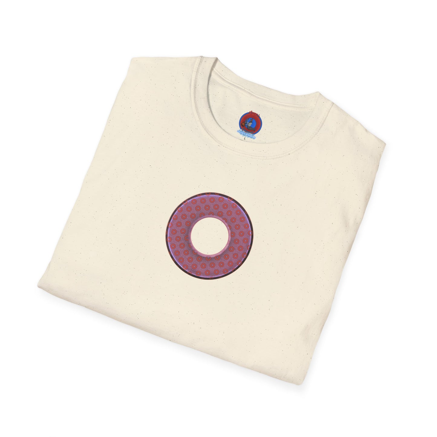 Plain Donuts/Unisex Soft-Style - "Plain Electric Paradoxical Donuts" - pink/mauve donuts