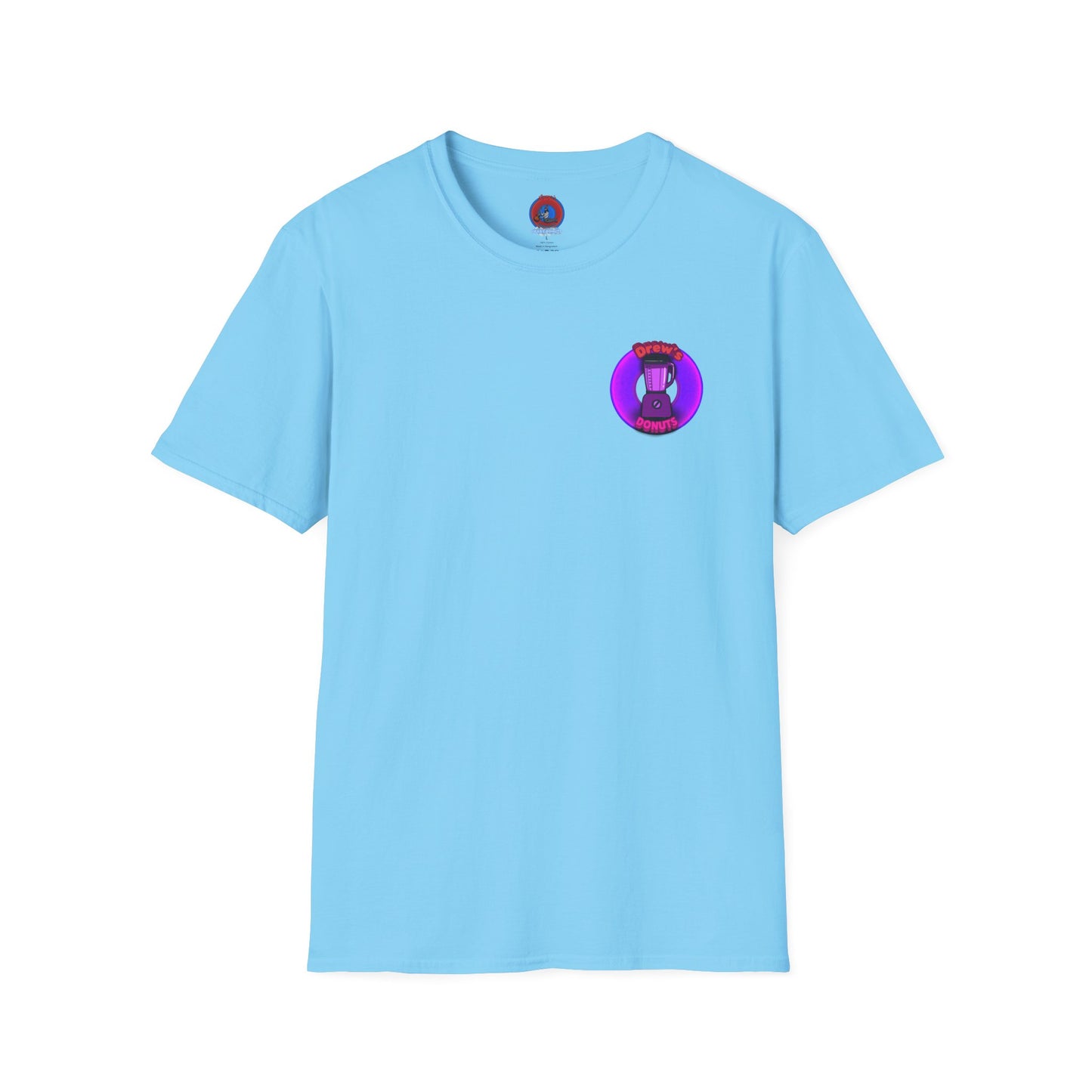 Classic Donut Tee - Unisex Soft-Style - "Drew's Donuts" - series 1.0 - purple donut