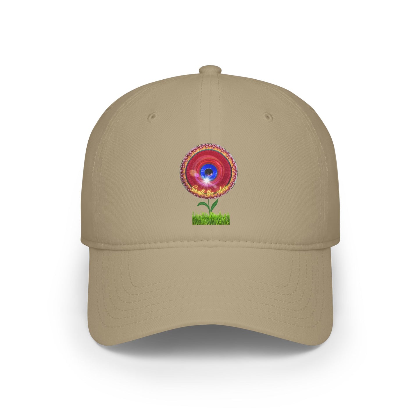 Lumpy Donut Baseball Cap - "Smell the Donuts Outside Cap" - variant 3 - flour donut w/