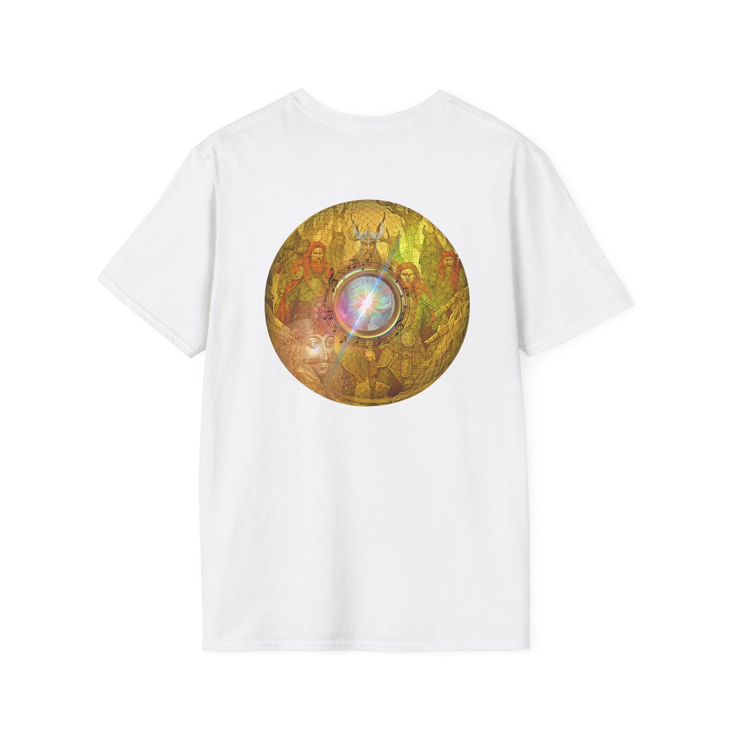 Classic Donut Tee - Unisex Soft-Style - "Vlad's Royal Donut Stash" - golden symmetrical donut