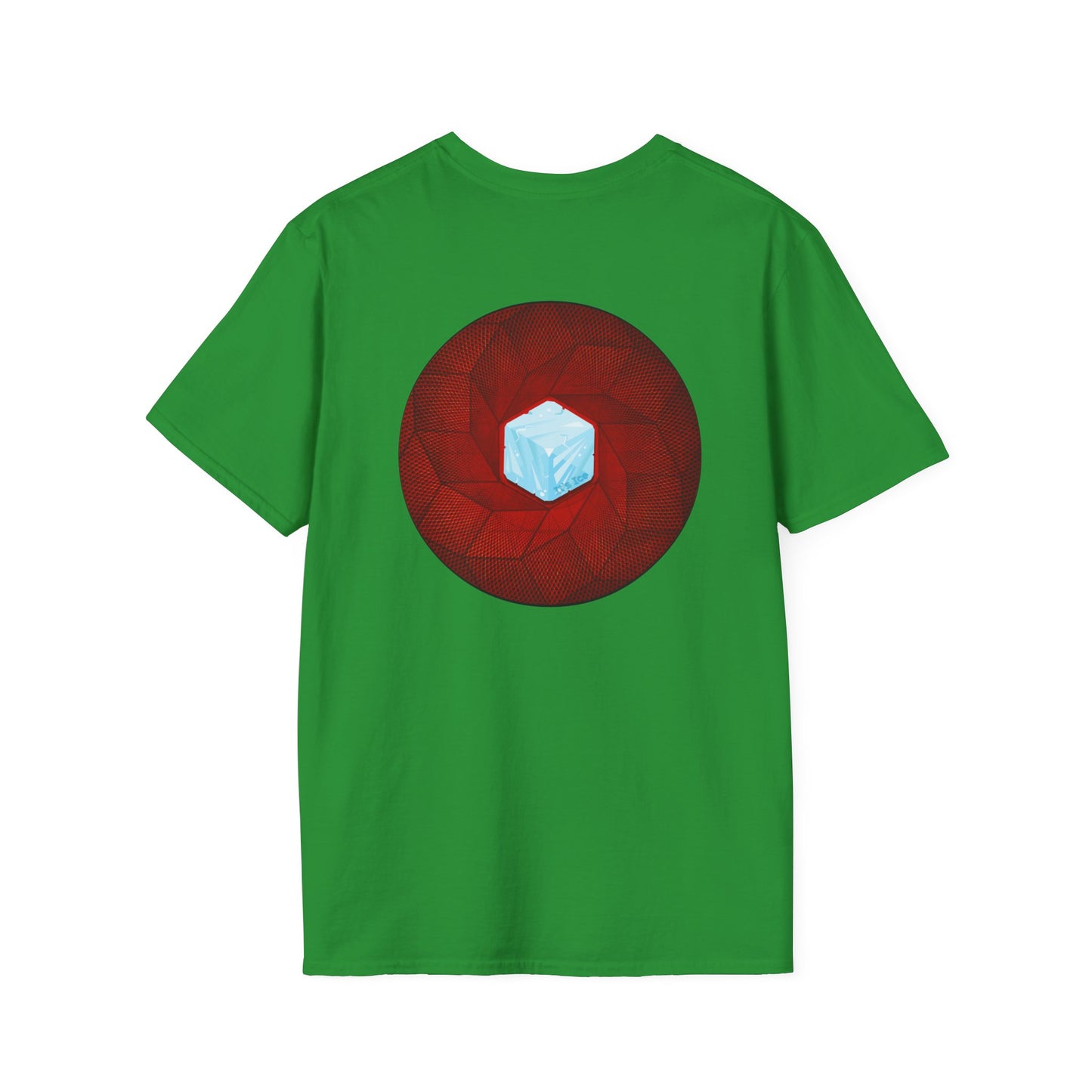 Classic Donut Tee - Unisex Soft-Style - "It's Ice... Cube's Donut" - variant 1 - red cubed donut