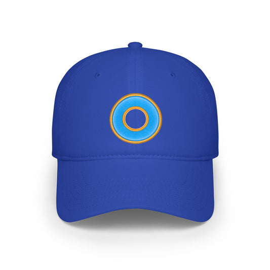 Lumpy Donut Baseball Cap - "Plain [Mary] Jane" - rustic light blue donut w/