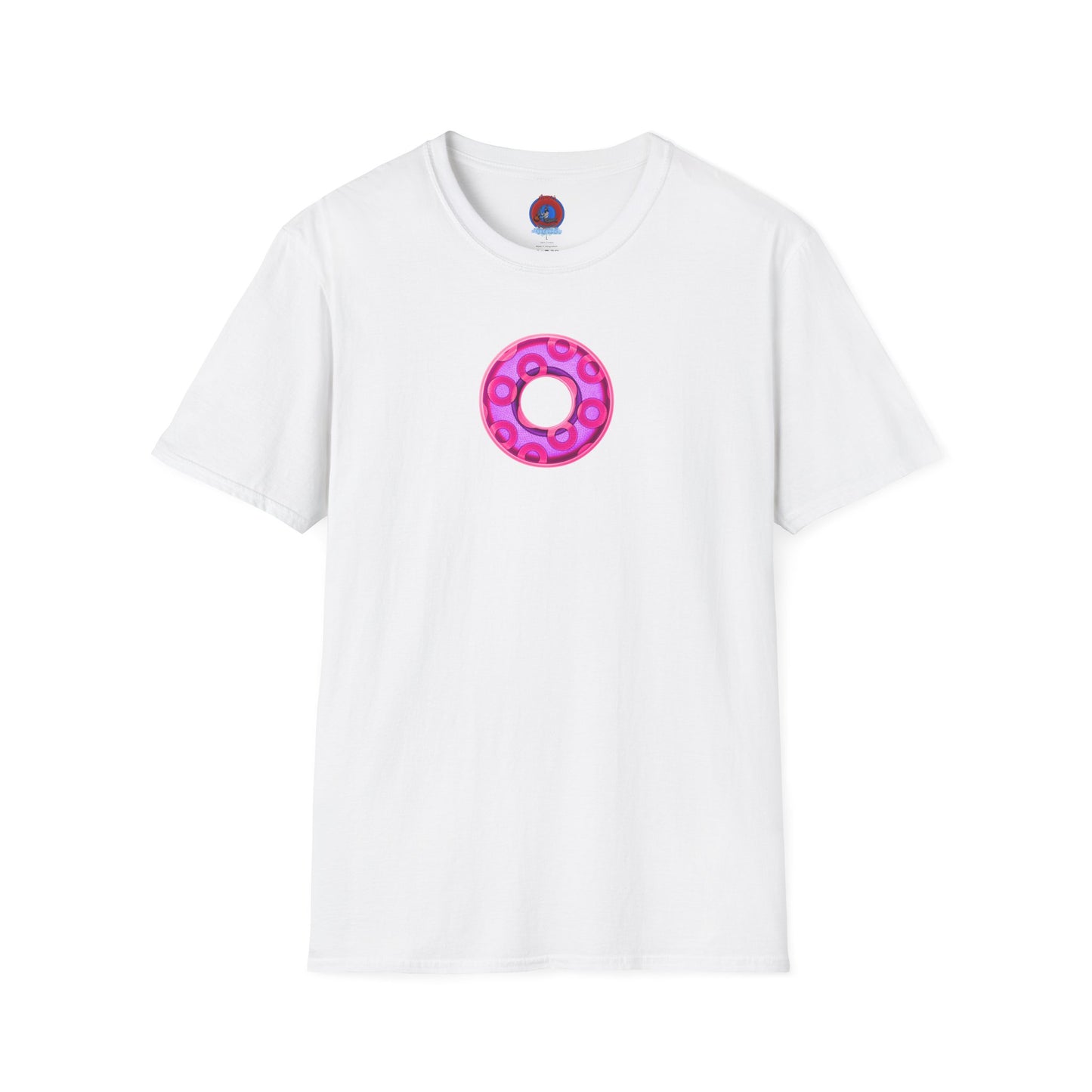 Plain Donuts/Unisex Soft-Style - "Plain Rustic Paradoxical Donuts" - light purple/magenta donuts