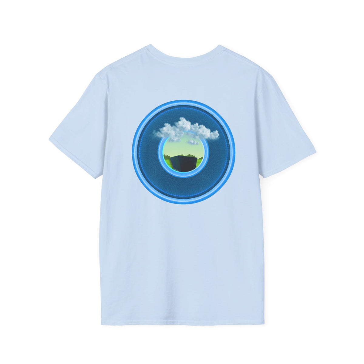 Classic Donut Tee - Unisex Soft-Style - "Got Rhombus?" - series 1.0  - variant 1 - blue/blue donut