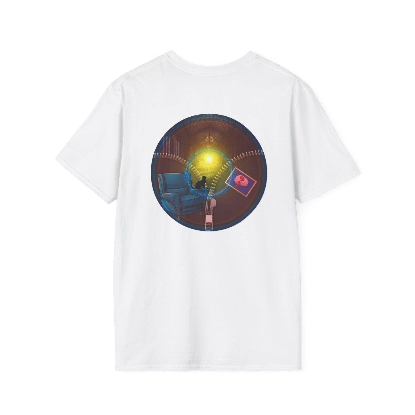 Classic Donut Tee - Unisex Soft-Style - "Donuts Going Through My Mind Mind Mind" - vivid pic donut