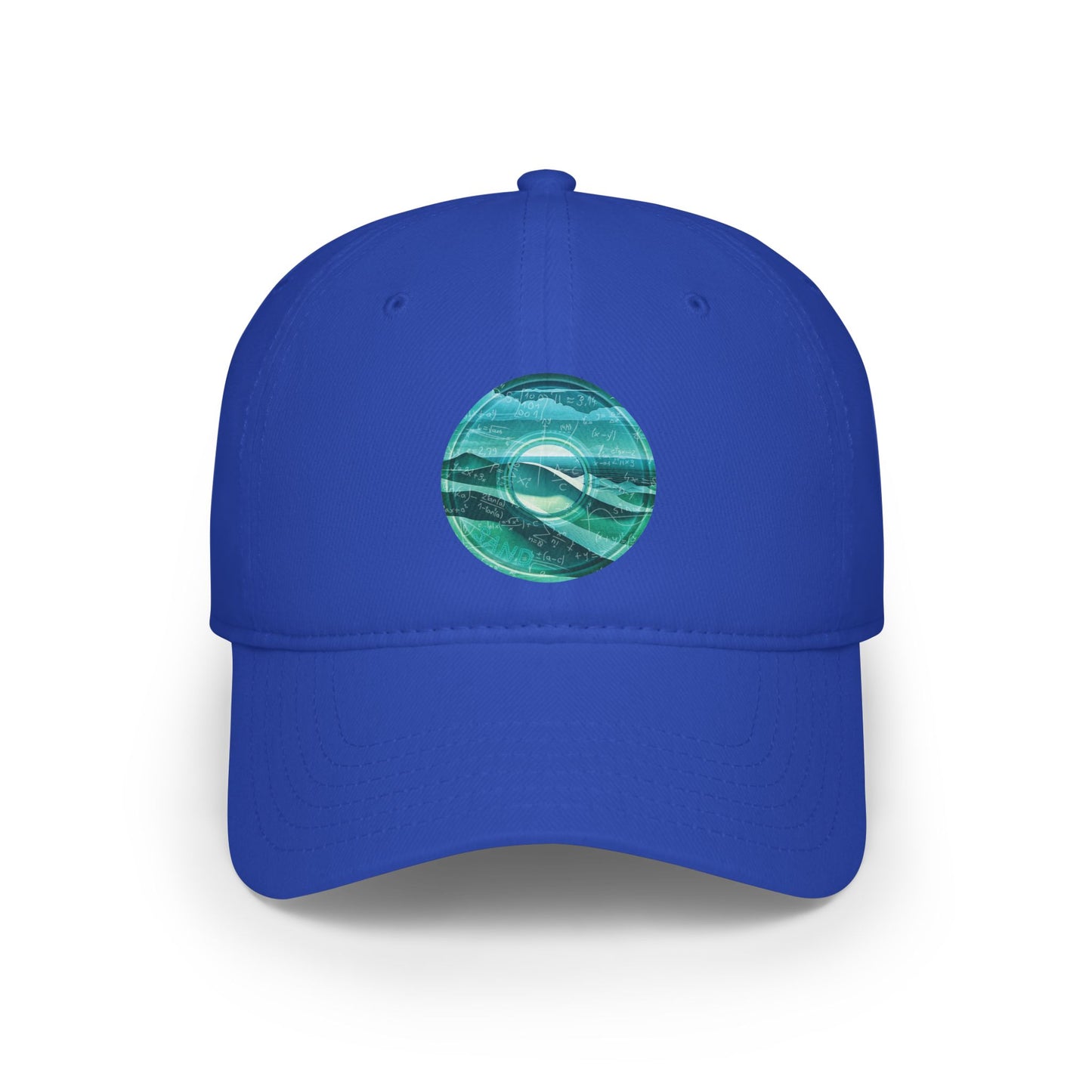 Lumpy Donut Baseball Cap - "The Equating Donut Cap" - green/teal pic donut w/