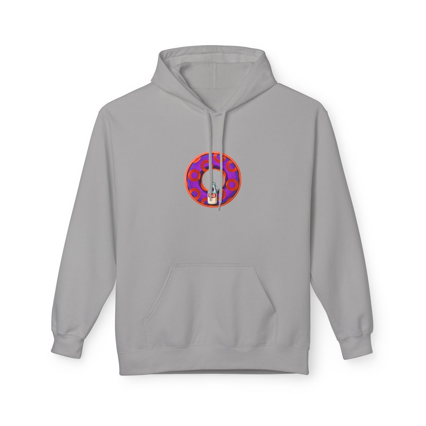Fleece Harry Hoodies [Midweight Soft-style] - "Wooked Cream Dairy - YEMSG Donut" - blue/blue rustic paradox donut - variant 6