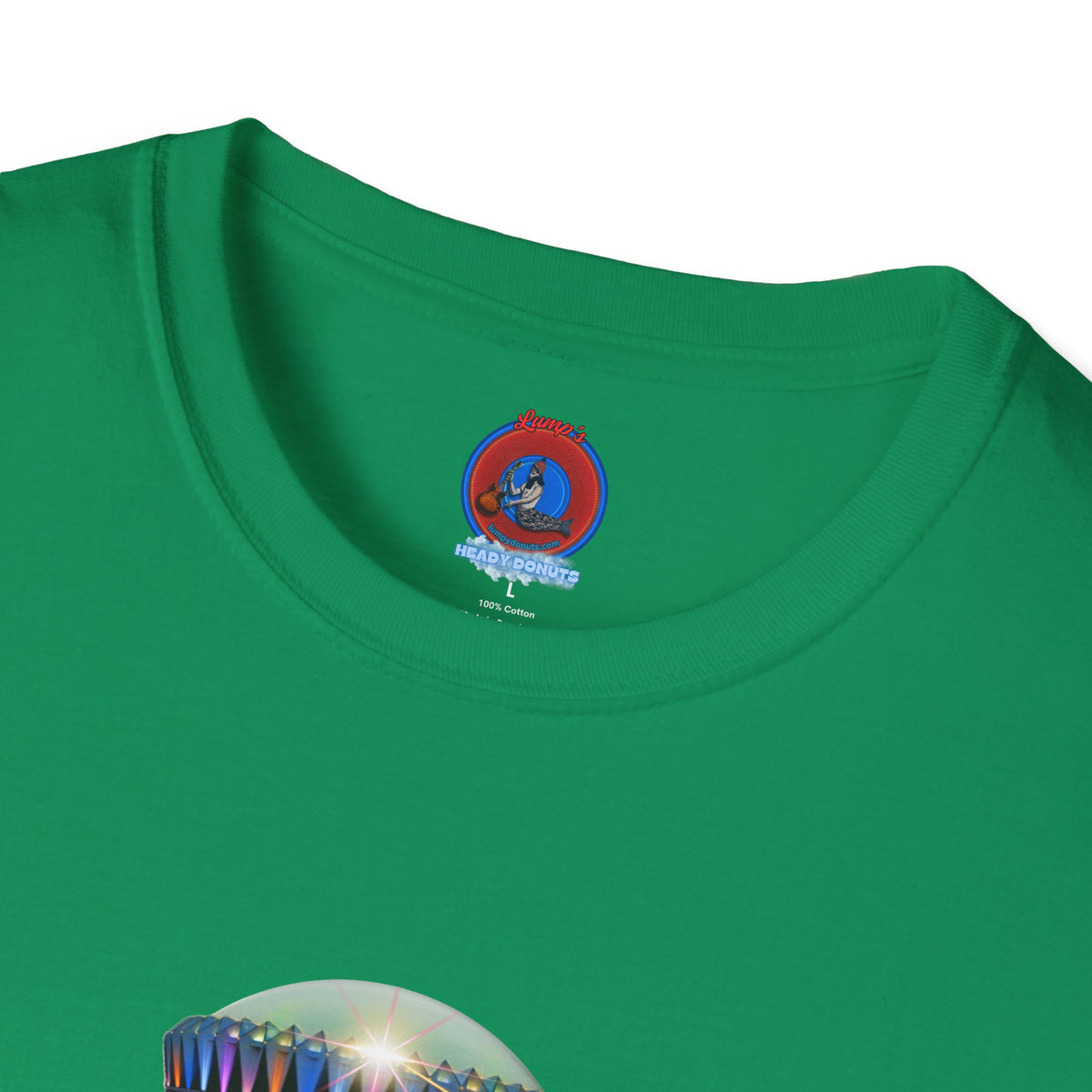 Classic Donut Tee - Unisex Soft-Style - "Donuts now Served on the Mothership" - series 1.0  - variant 6  - tractor-beamed donut