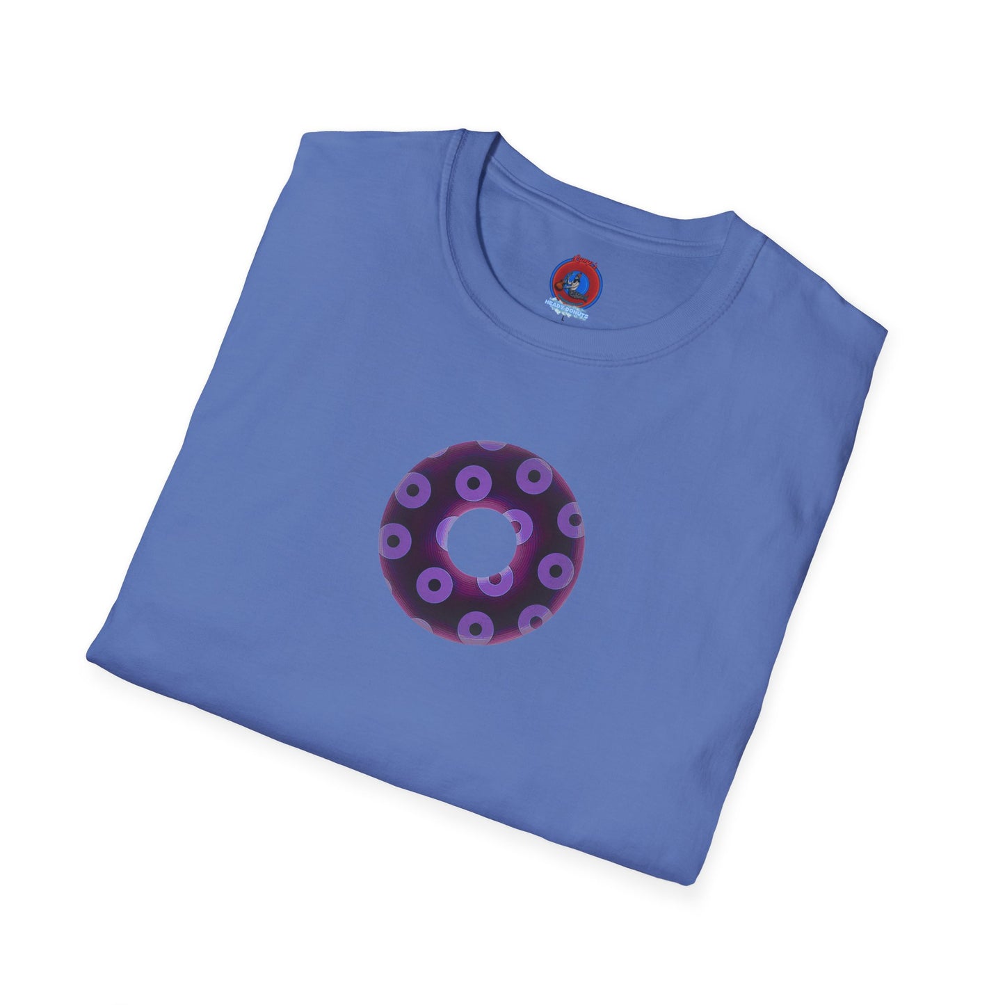 Plain Donuts/Unisex Soft-Style - "Plain Blimpy Paradoxical Donuts" - dark red violet/light purple donuts