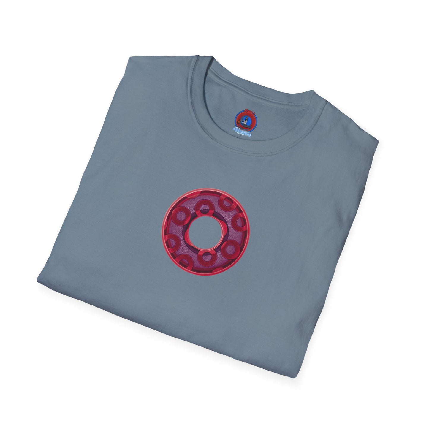 Plain Donuts/Unisex Soft-Style - "Plain Rustic Paradoxical Donuts" - mauve/purple donuts