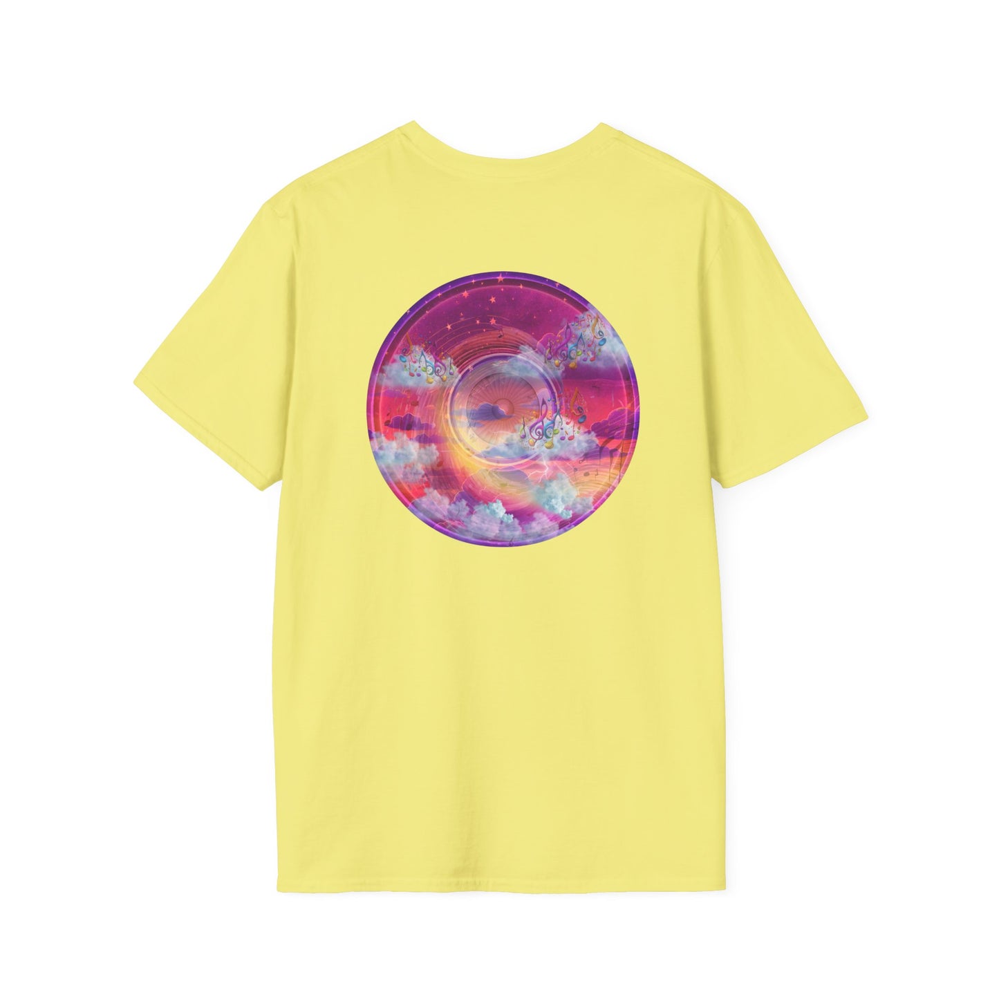 Classic Donut Tee - Unisex Soft-Style - "Conjurers of Donuts" - series 1.0  - magenta/purple donut