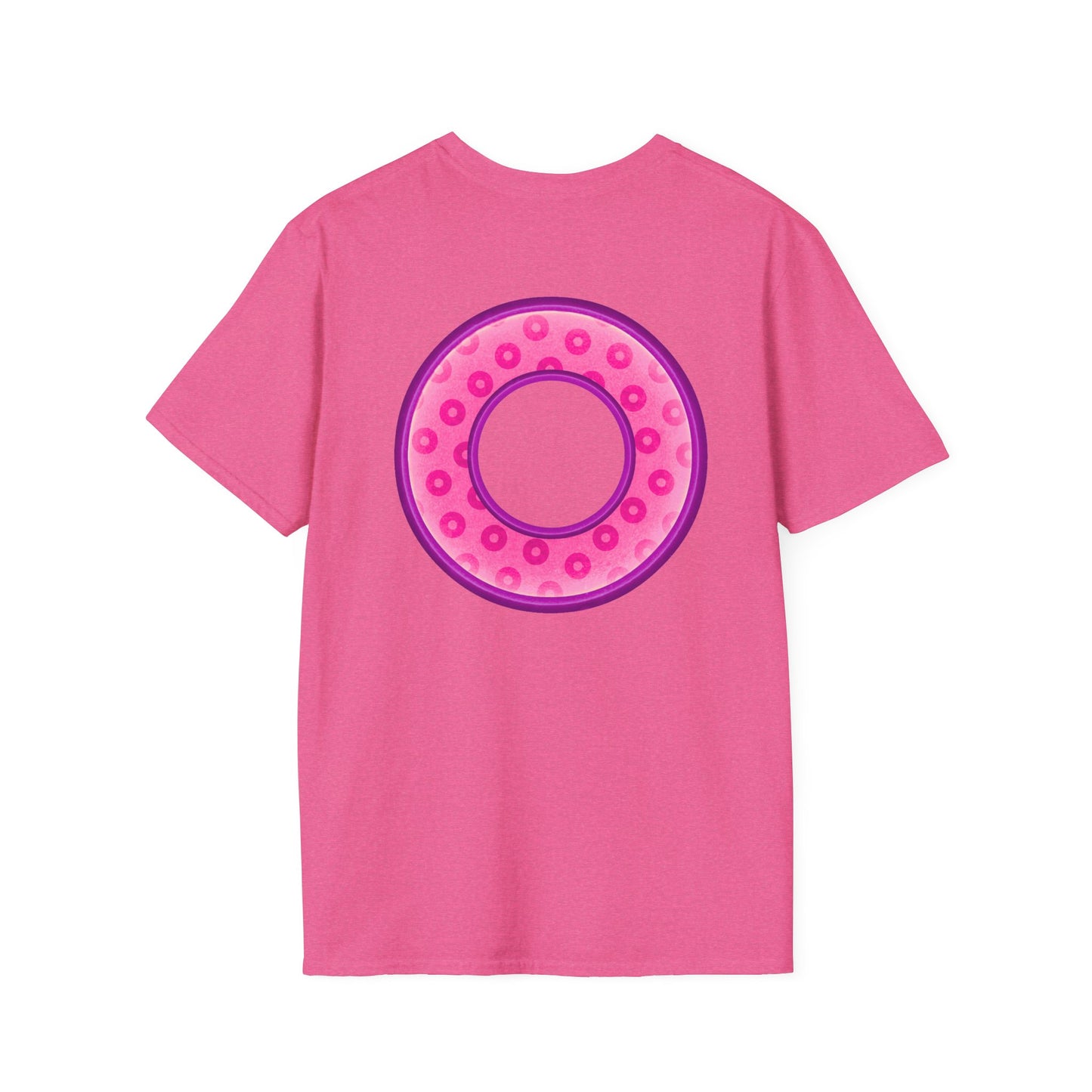 Plain Donuts/Unisex Soft-Style - "Plain Wide Mouthed Paradoxical Donuts" - pink/light purple donuts