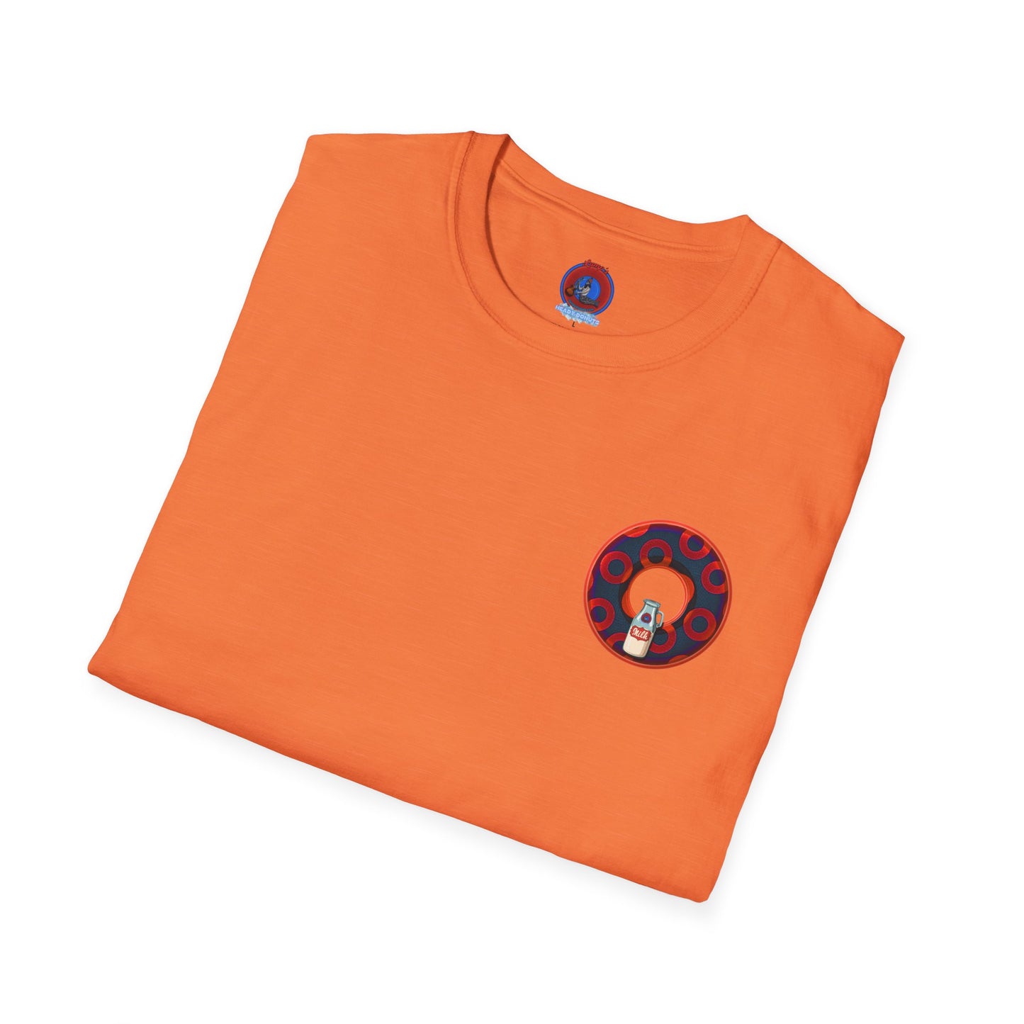 Classic Donut Tee - Unisex Soft-Style - "Wooked Cream - YEMSG Donut " -purple/red rustic paradox donut - variant 3