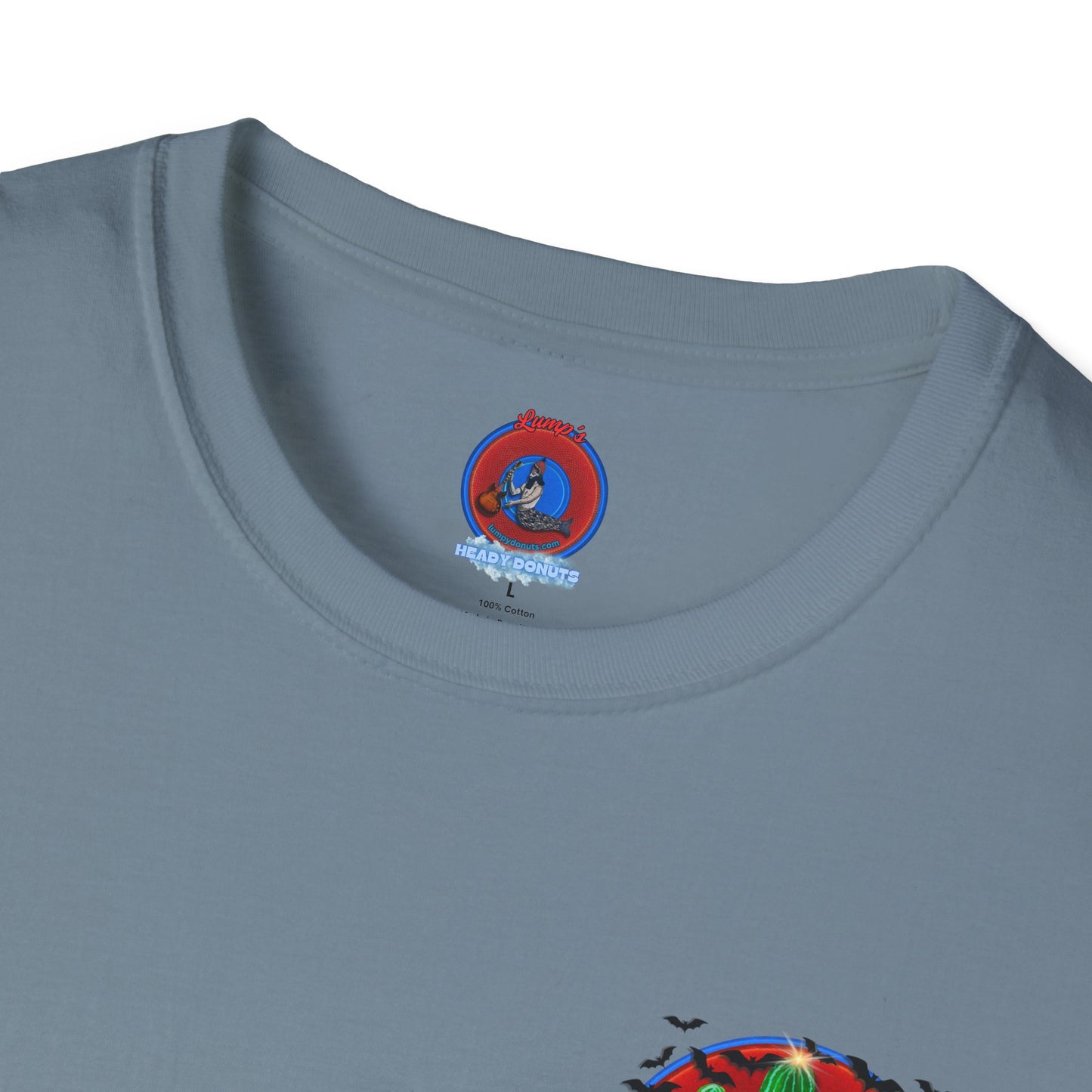 Classic Donut Tee - Unisex Soft-Style - "Raoul Duke's Sinfully Delicious Donut" - vivid red donut