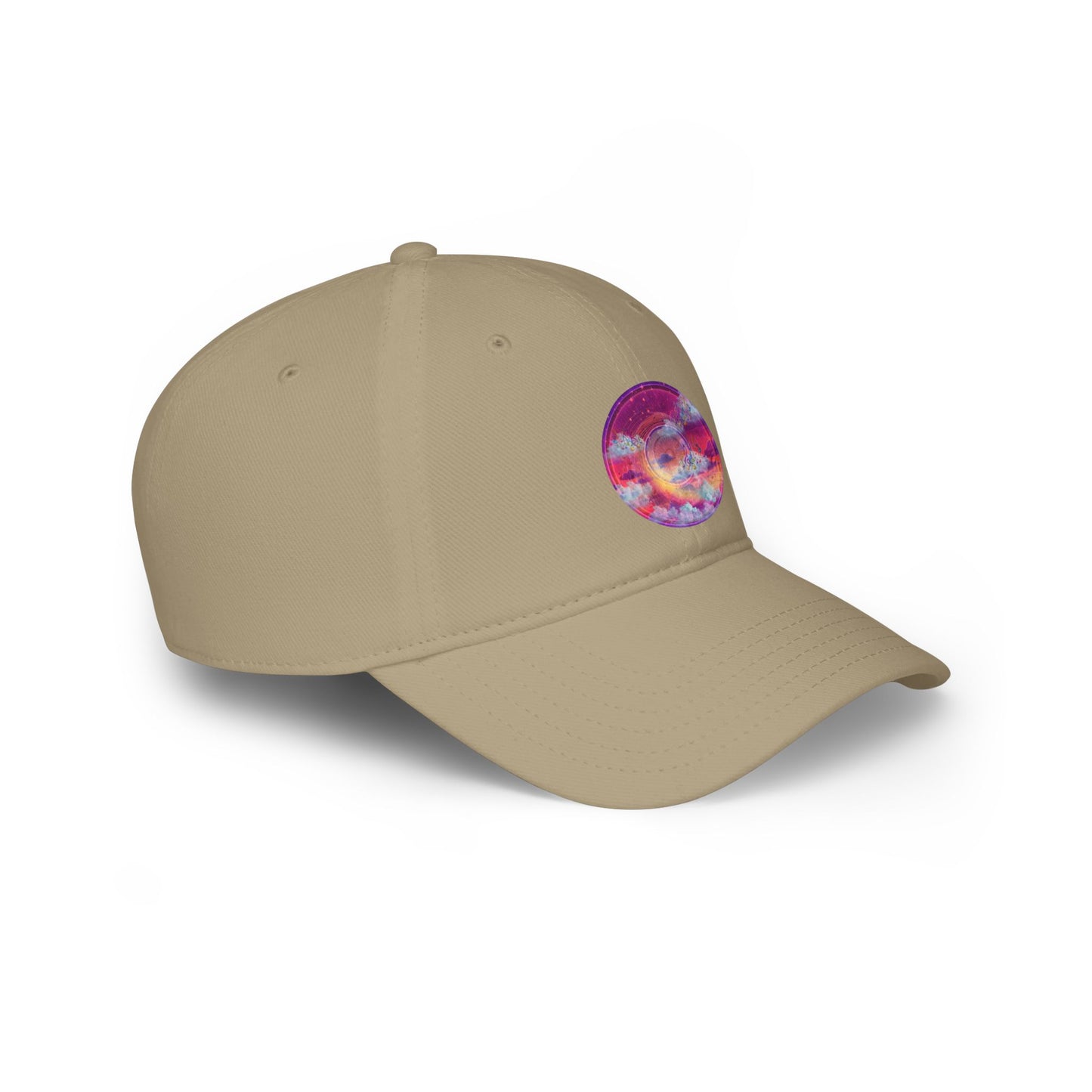 Lumpy Donut Baseball Cap - "Pillow Donuts!" - magenta/purpole donut w/