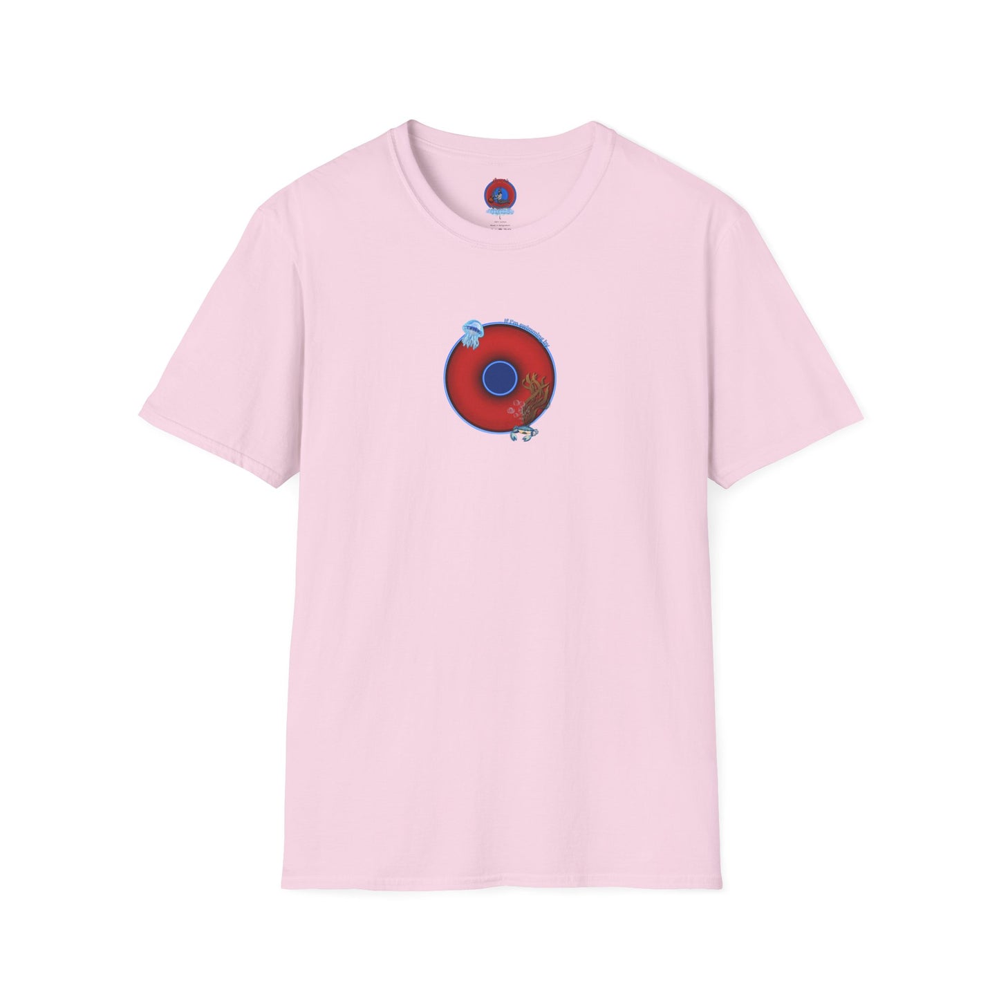 Classic Donut Tee - Unisex Soft-Style - "The Swimmer's Donut" - plump red donut