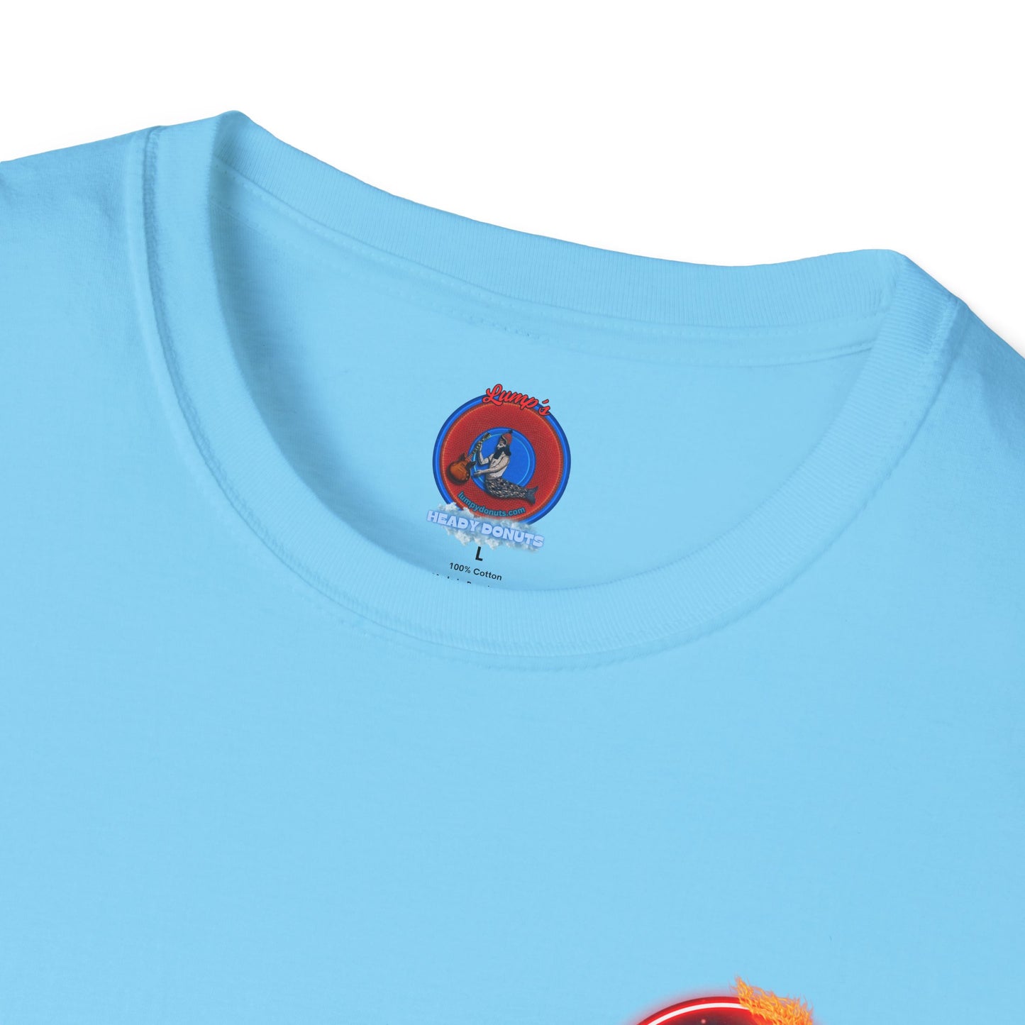 Classic Donut Tee - Unisex Soft-Style - "Torchbearer's Donut " - red donut