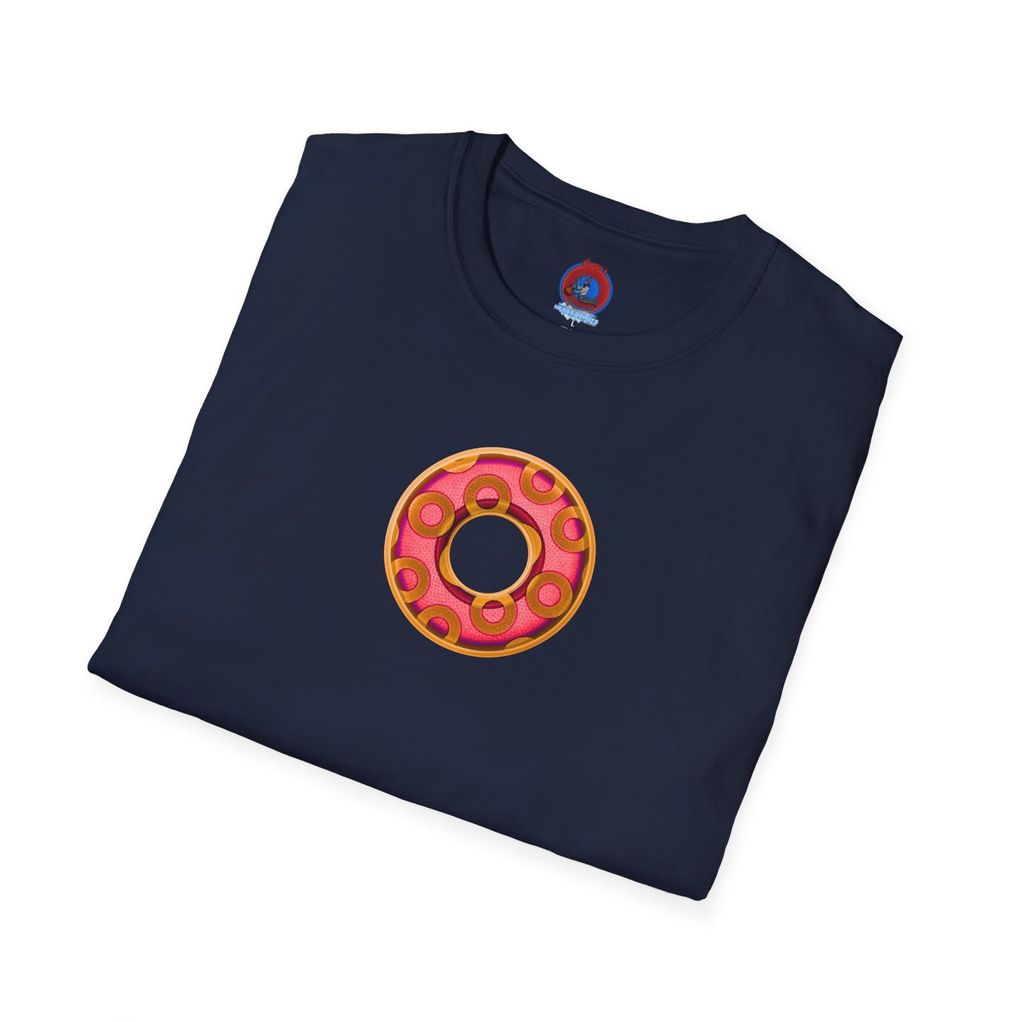 Plain Donuts/Unisex Soft-Style - "Plain Rustic Paradoxical Donuts" - rose/gold donuts