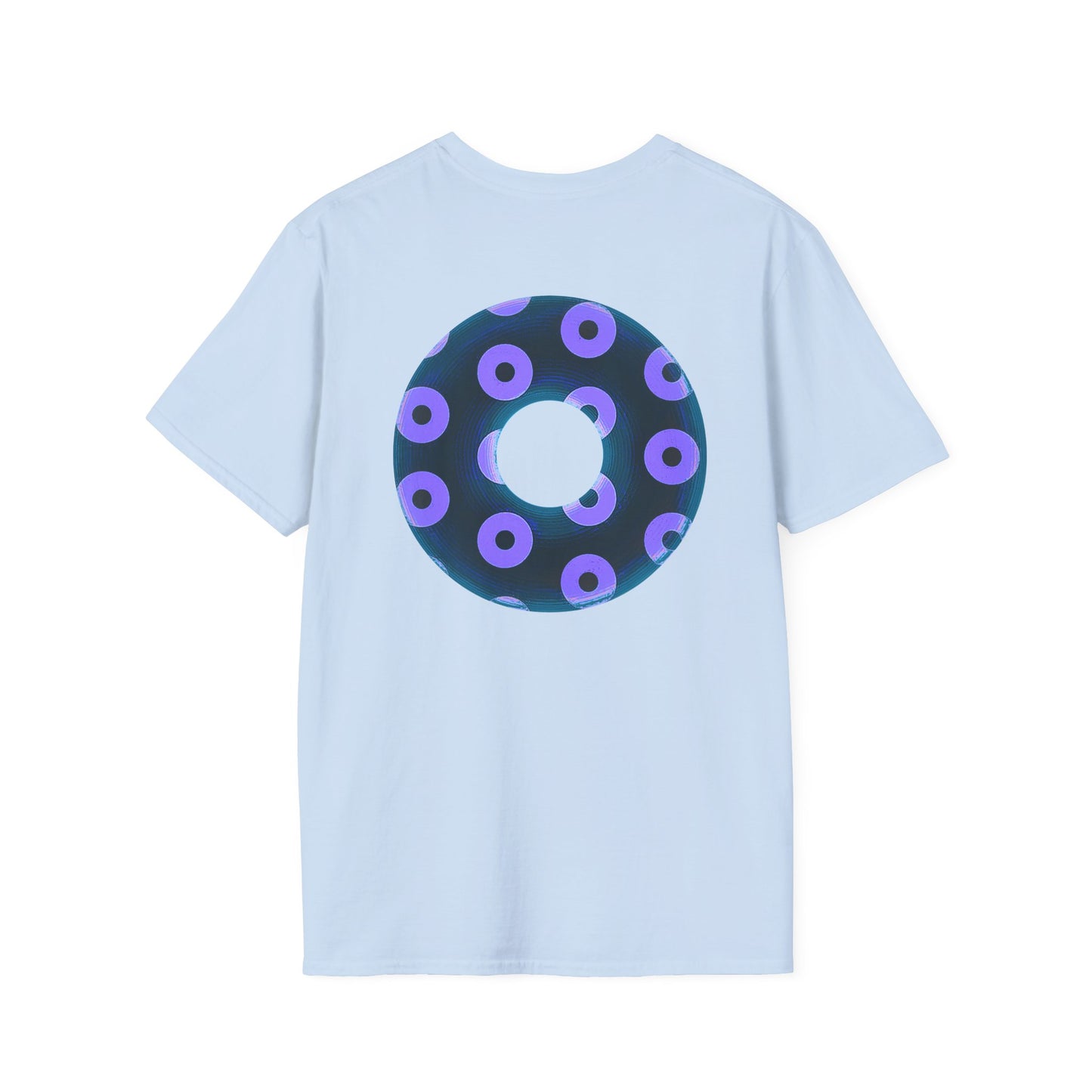 Plain Donuts/Unisex Soft-Style - "Plain Blimpy Paradoxical Donuts" - dark blue/bright purple donuts