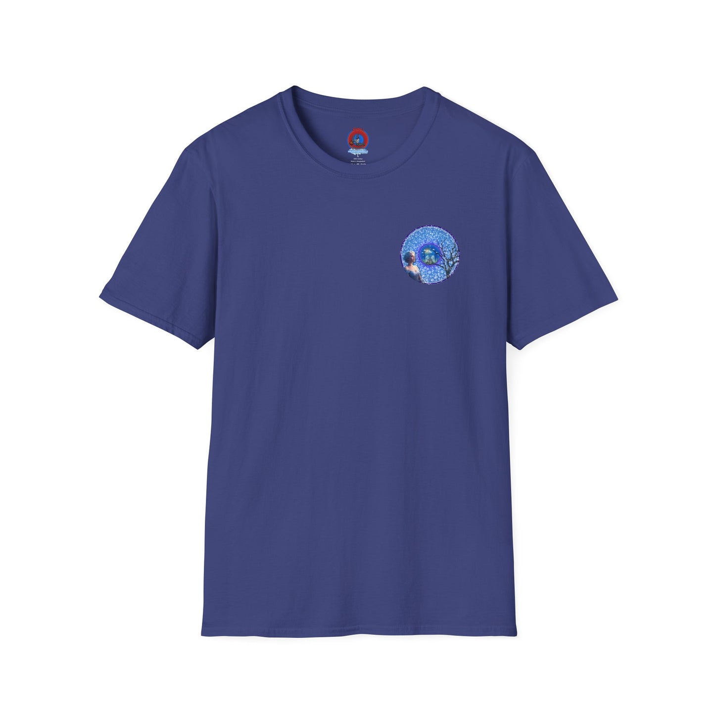 Classic Donut Tee - Unisex Soft-Style - "The Donut Locked in Glaciers" - series 1.0 - blue donut