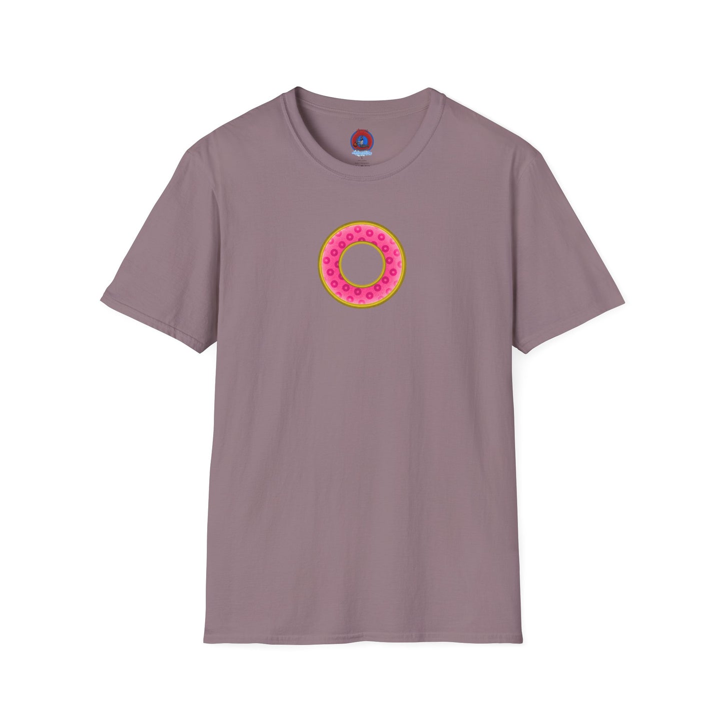 Plain Donuts/Unisex Soft-Style - "Plain Wide Mouthed Paradoxical Donuts" - pink/gold donuts