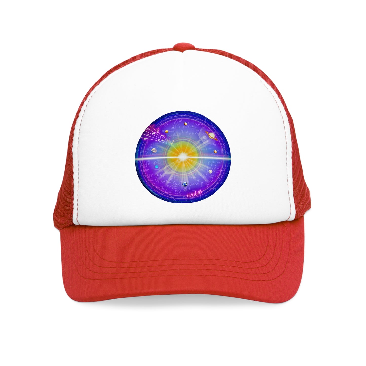 Lumpy Trucker Hat - "Quite profound Mathematics" - space/solar donut
