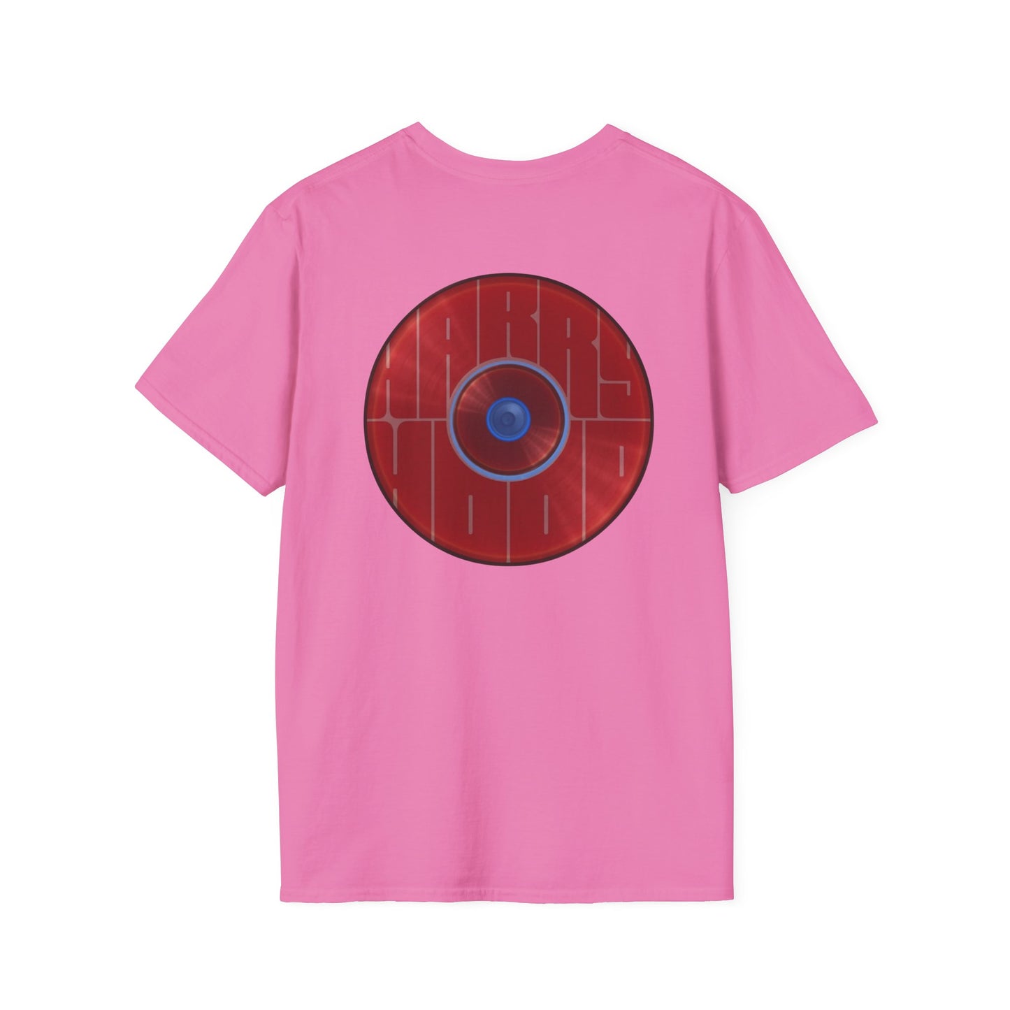 Classic Donut Tee - Unisex Soft-Style - "Harry's Hoodlum Donut" - series 1.0  - variant 2 - lights off/red donut(s)