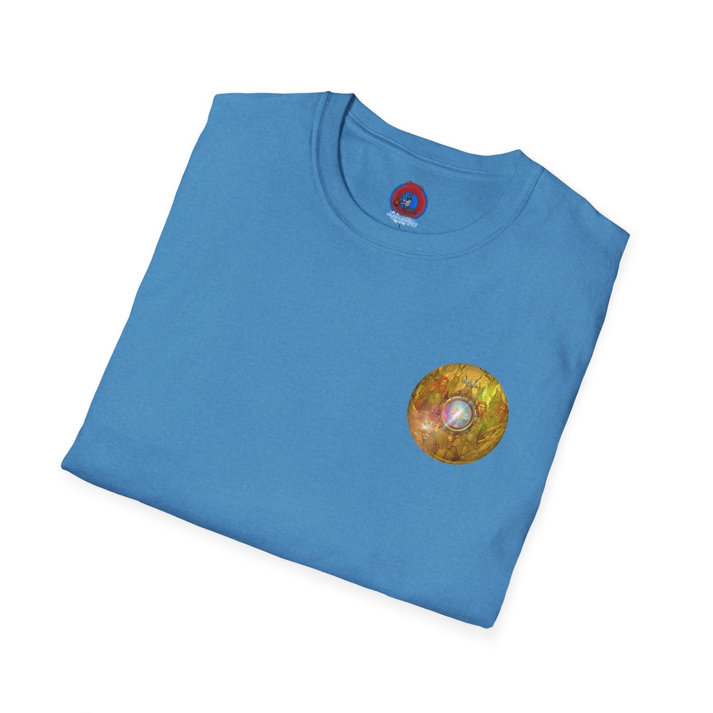 Classic Donut Tee - Unisex Soft-Style - "Vlad's Royal Donut Stash" - golden symmetrical donut