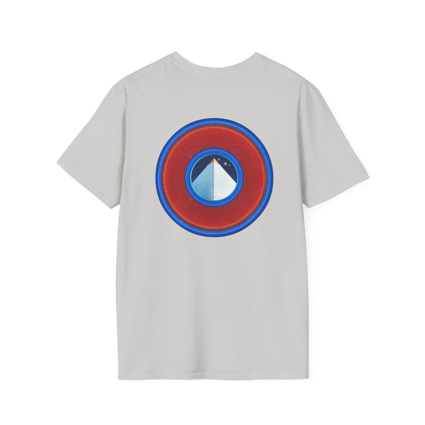 Classic Donut Tee - Unisex Soft-Style - "Limestone Donuts so Large" - variant 1 - red donut
