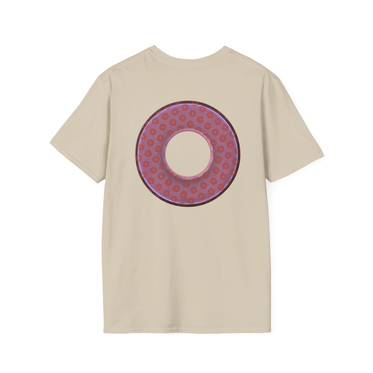Plain Donuts/Unisex Soft-Style - "Plain Electric Paradoxical Donuts" - pink/mauve donuts