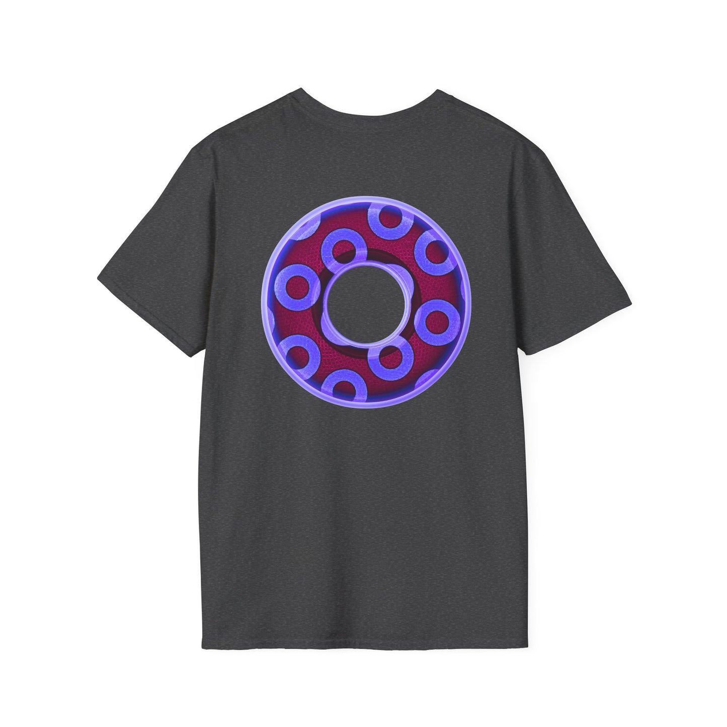 Plain Donuts/Unisex Soft-Style - "Plain Rustic Paradoxical Donuts" - violet/dark purple donuts