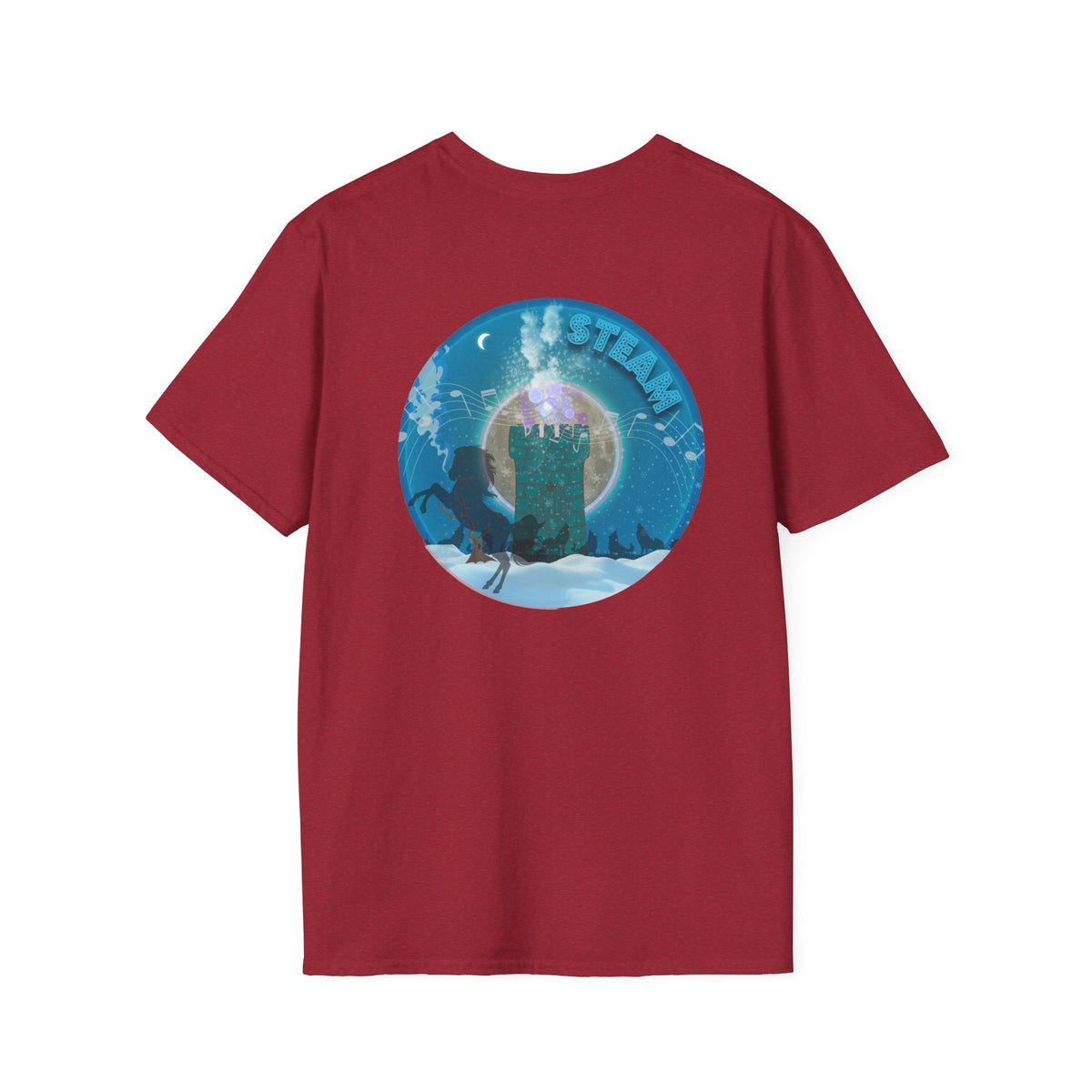 Classic Donut Tee - Unisex Soft-Style - "Steaming Fresh Donuts" - series 1.0 - vivid blue donut