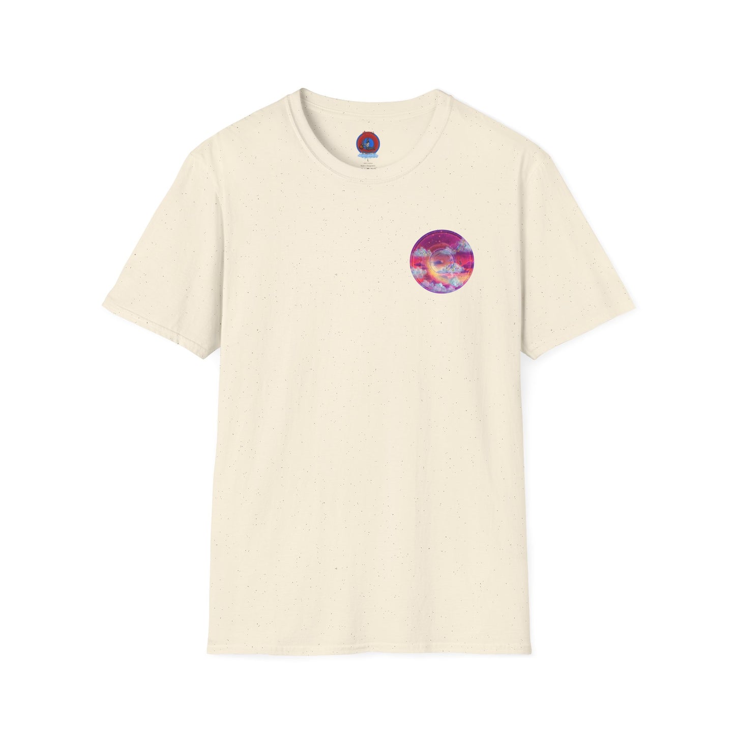 Classic Donut Tee - Unisex Soft-Style - "Pillow Donuts of Cotton" - vivid magenta pic donut