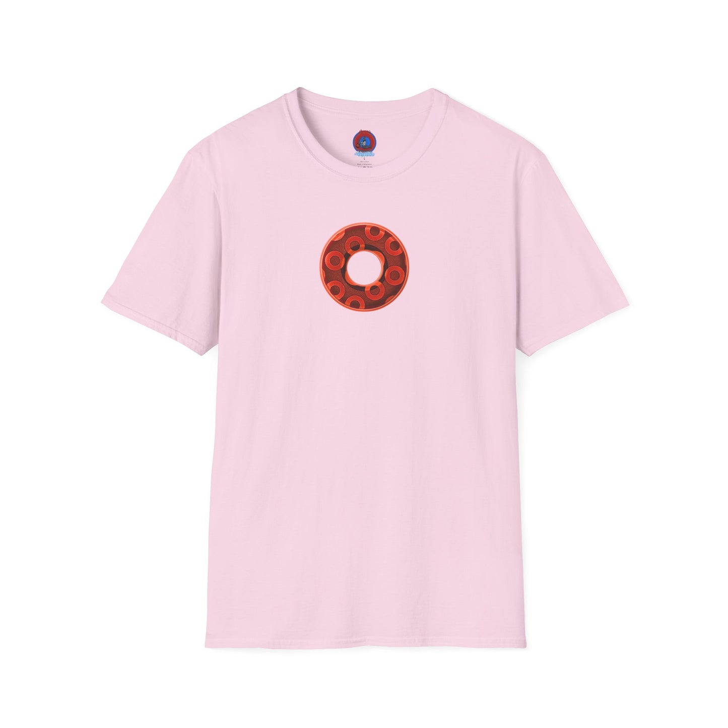 Plain Donuts/Unisex Soft-Style - "Plain Rustic Paradoxical Donuts" - red/dark red donuts