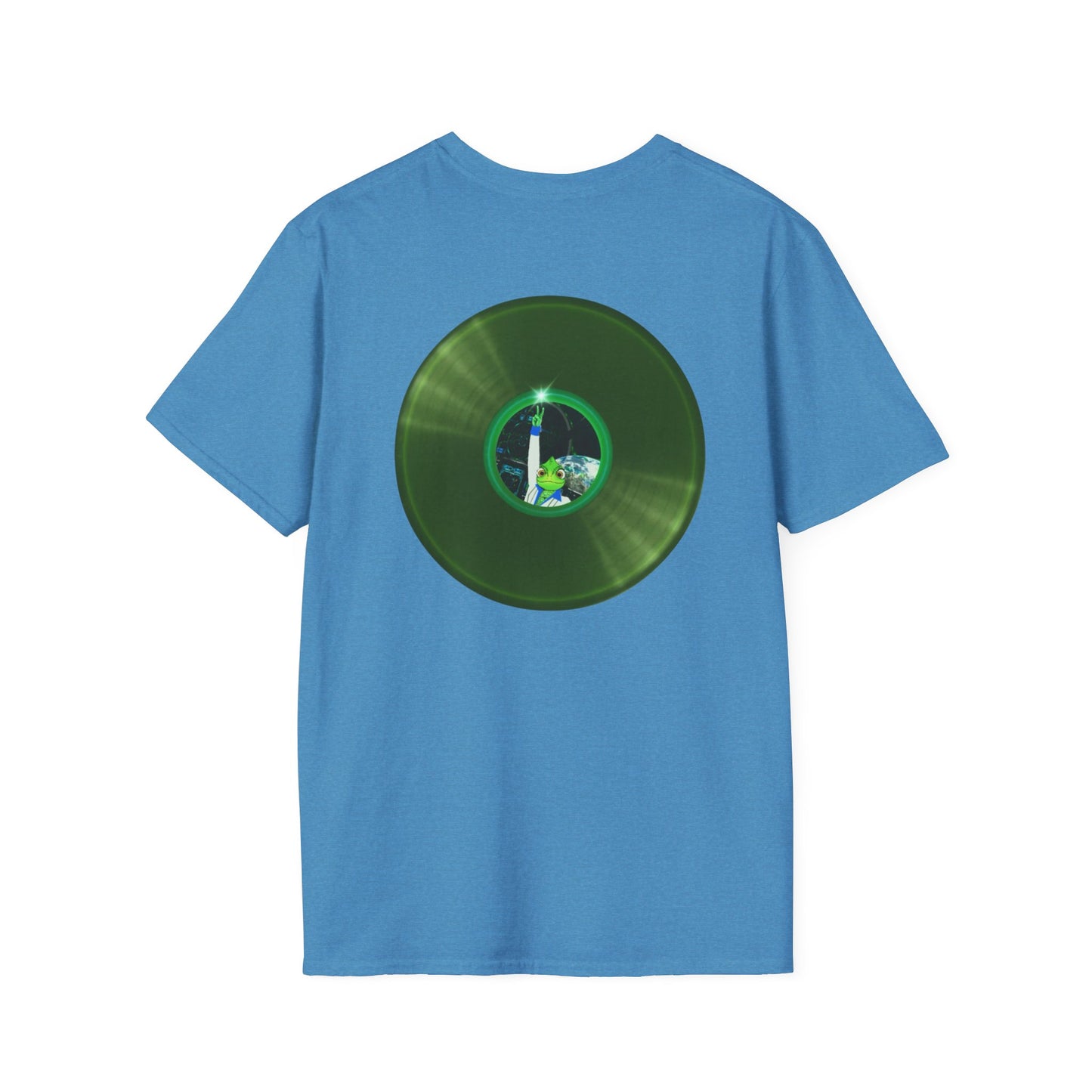 Classic Donut Tee - Unisex Soft-Style - "Rutherford's Staying Alive" - series 1.0 - variant 2 - green donut
