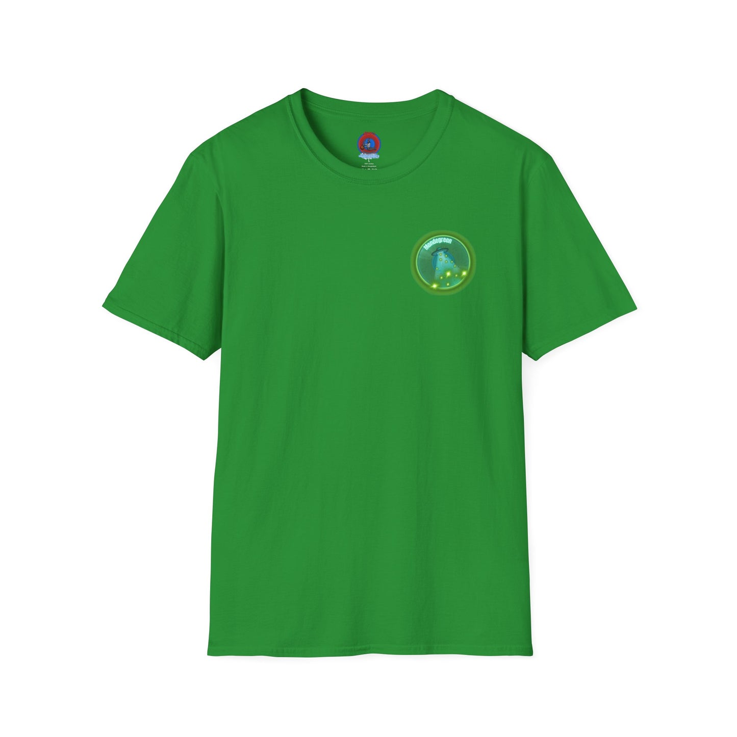 Classic Donut Tee - Unisex Soft-Style - "Close Encounters of the Delaware kind - Mondegreen Donut"  " variant 1 - green donut