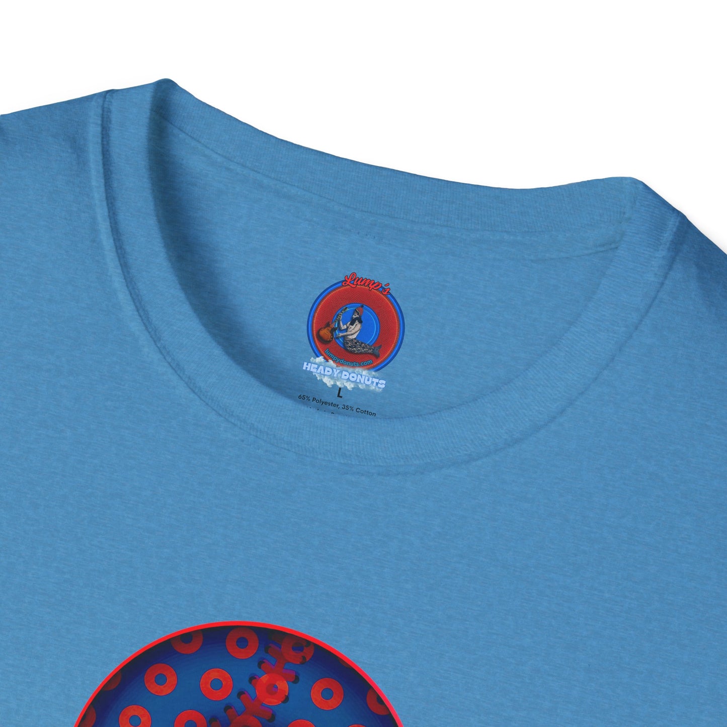Classic Donut Tee - Unisex Soft-Style - "Phenway Ballpark Donuts" - vivid baseball paradox donut - variant 5